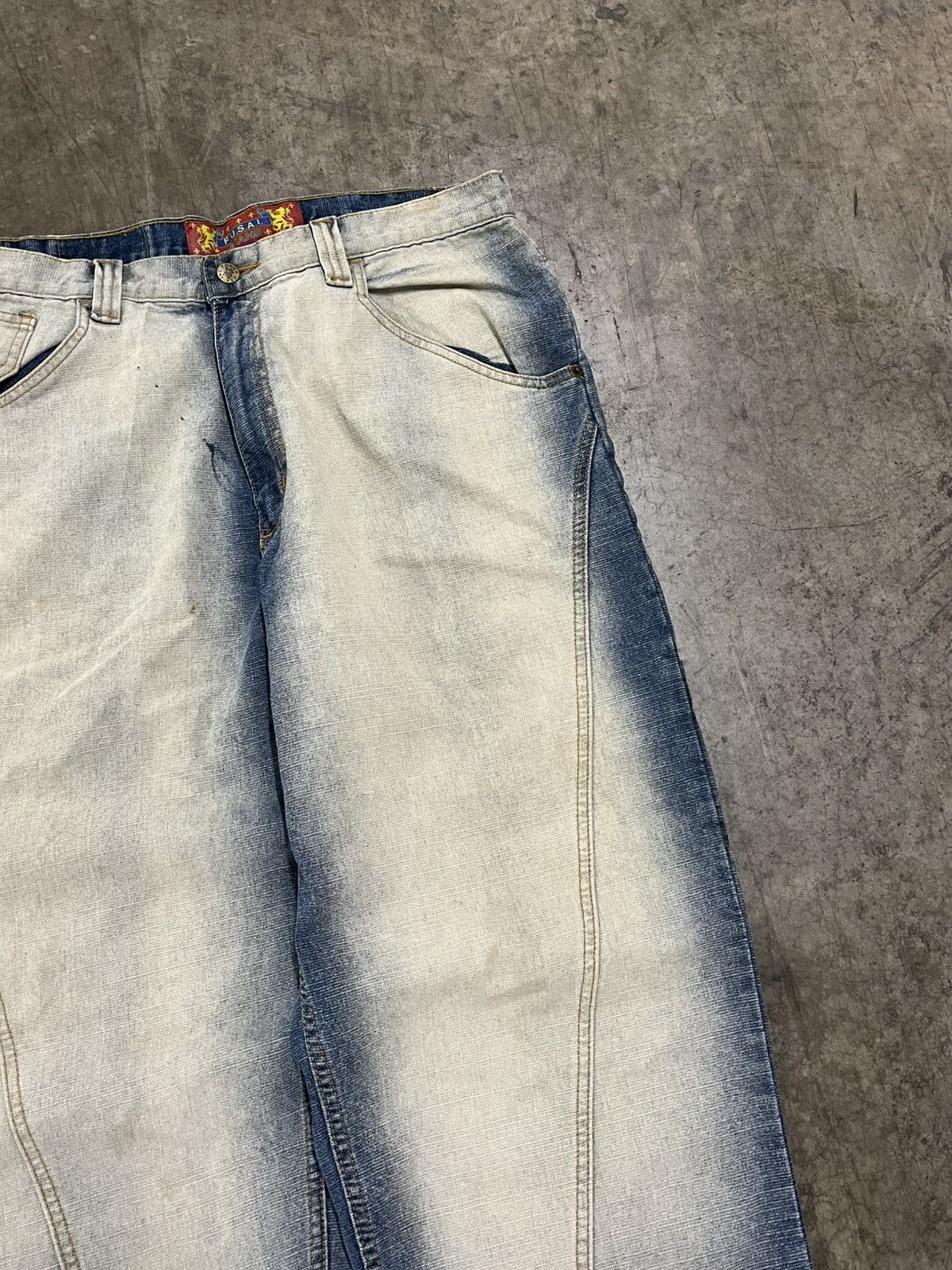 Southpole × Vintage Y2K faded wash baggy fit wide leg denim southpole Jnco rare Size US 34 / EU 50 - 6 Thumbnail