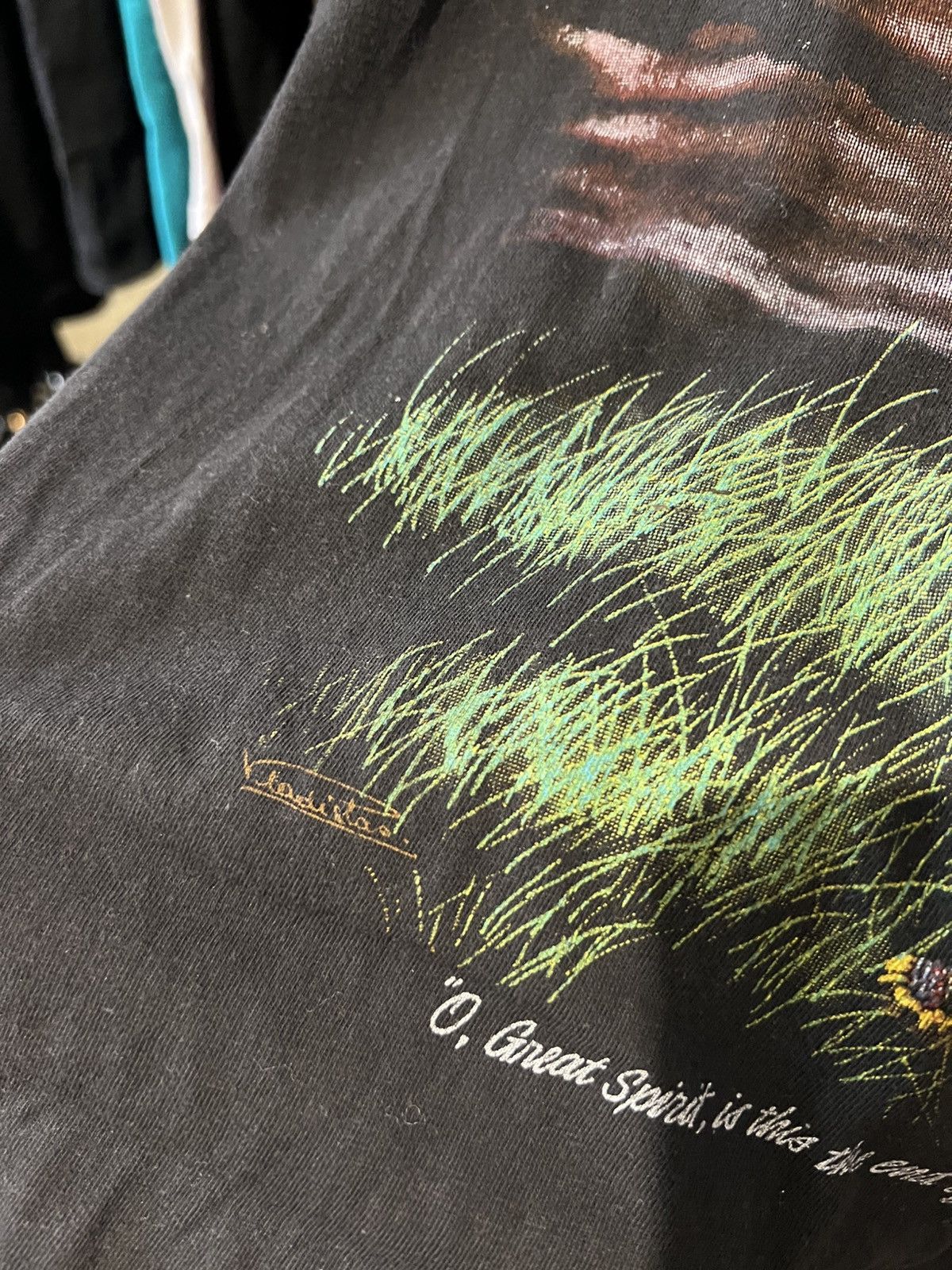 Band Tees 90s VINTAGE ZIP IT LONDON SPIRIT AMERICA NATIVE T SHIRT SZ L Size US L / EU 52-54 / 3 - 4 Thumbnail
