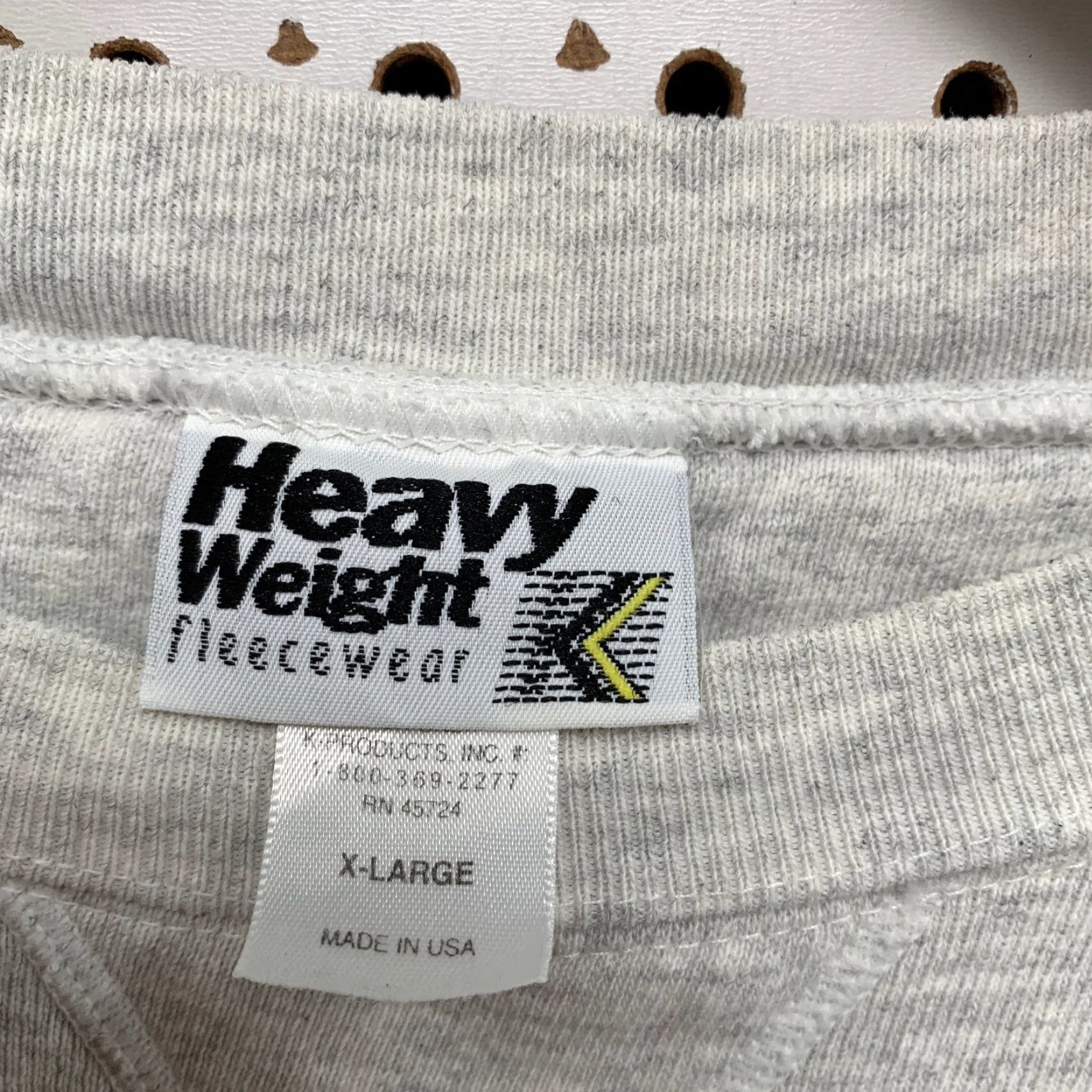 Vintage VINTAGE Heavyweight Fleece Sweatshirt Mens XL Gray USA Shirt 90s Size US XL / EU 56 / 4 - 3 Thumbnail