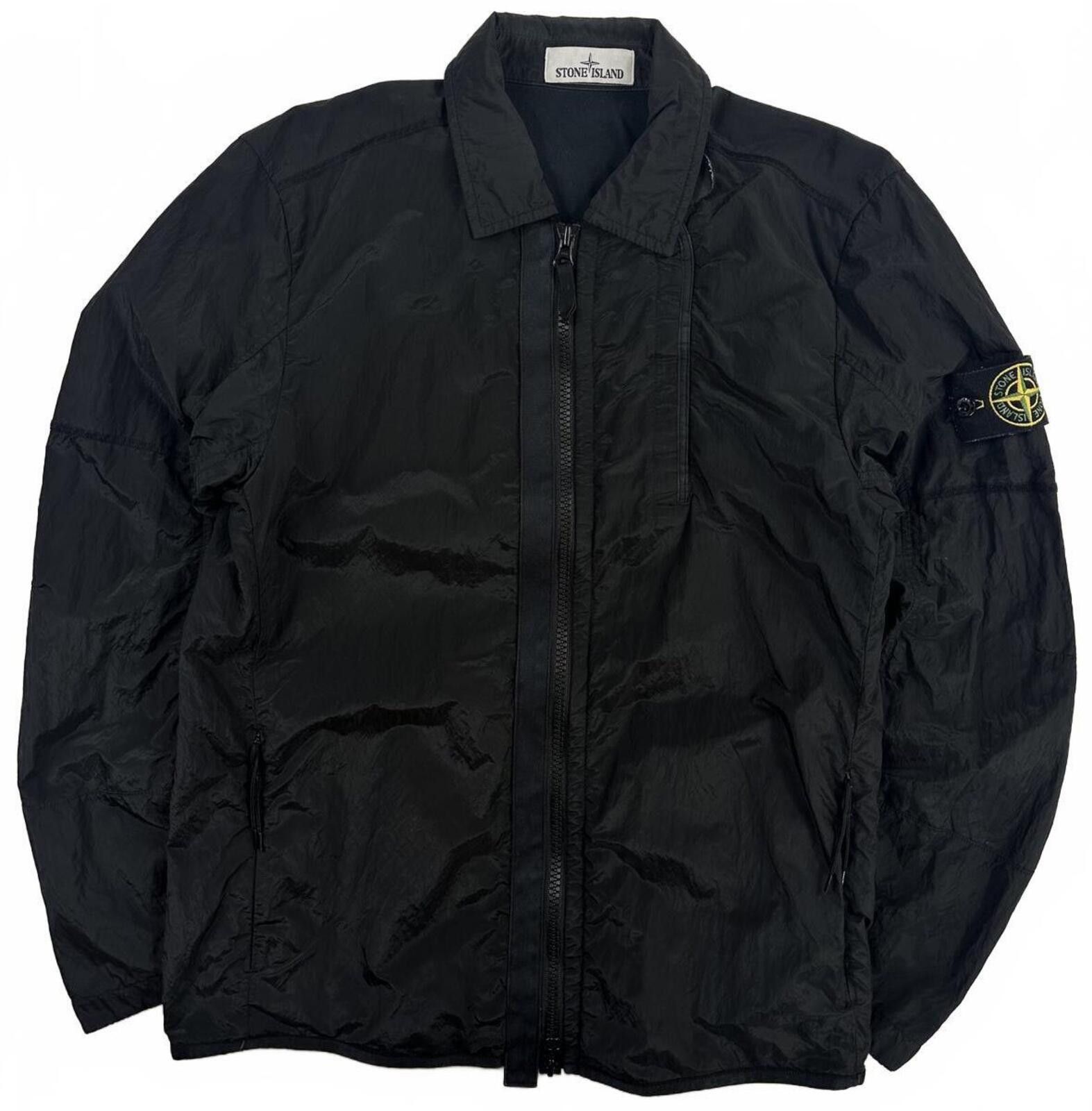 Stone Island Stone Island Nylon Metal Zip Up Overshirt Black Small Size US S / EU 44-46 / 1 - 1 Thumbnail
