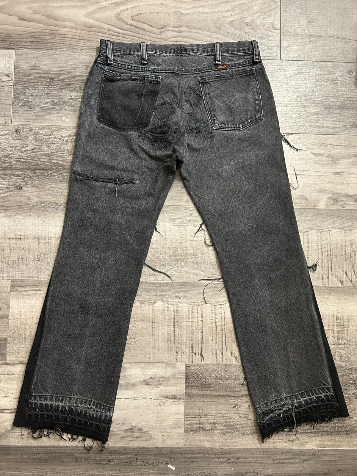 Japanese Brand 1 of 1 Repaired / Flared Denim Size US 31 - 7 Thumbnail