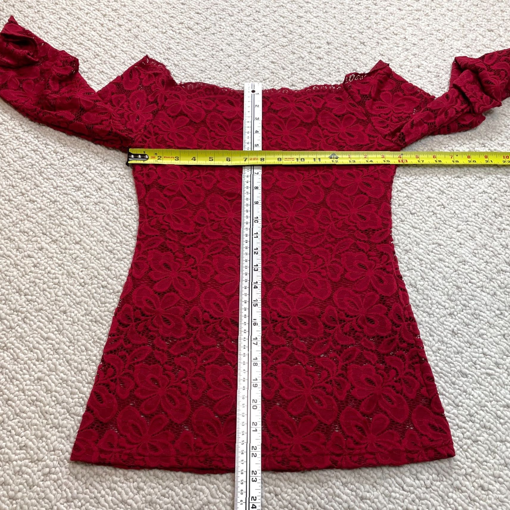 Vintage VINTAGE Unbrounded Blouse Shirt Womens S Red Floral Embroidered Sheer Boat Neck Casual Sleeves Womens Size S / US 4 / IT 40 - 2 Thumbnail