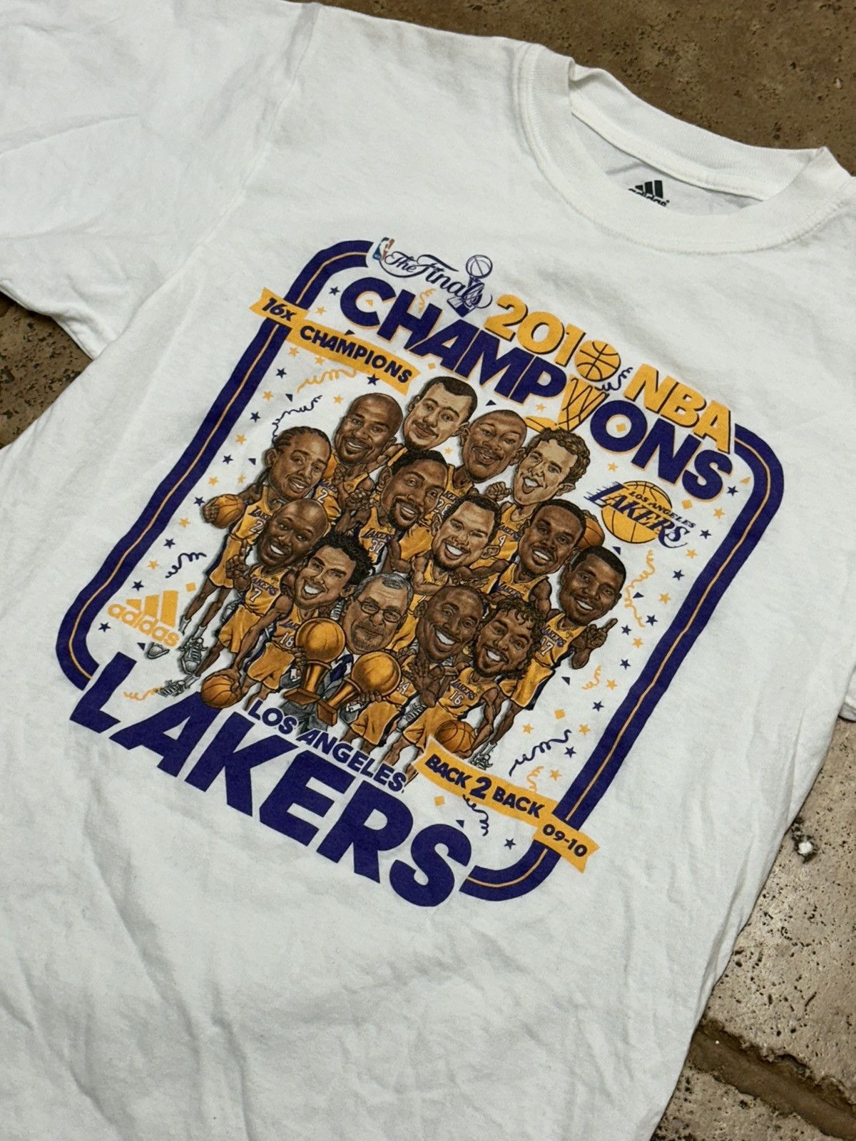 Adidas × NBA NBA Los Angeles Lakers 2010 Champions Adidas Character Shirt Size US S / EU 44-46 / 1 - 2 Thumbnail