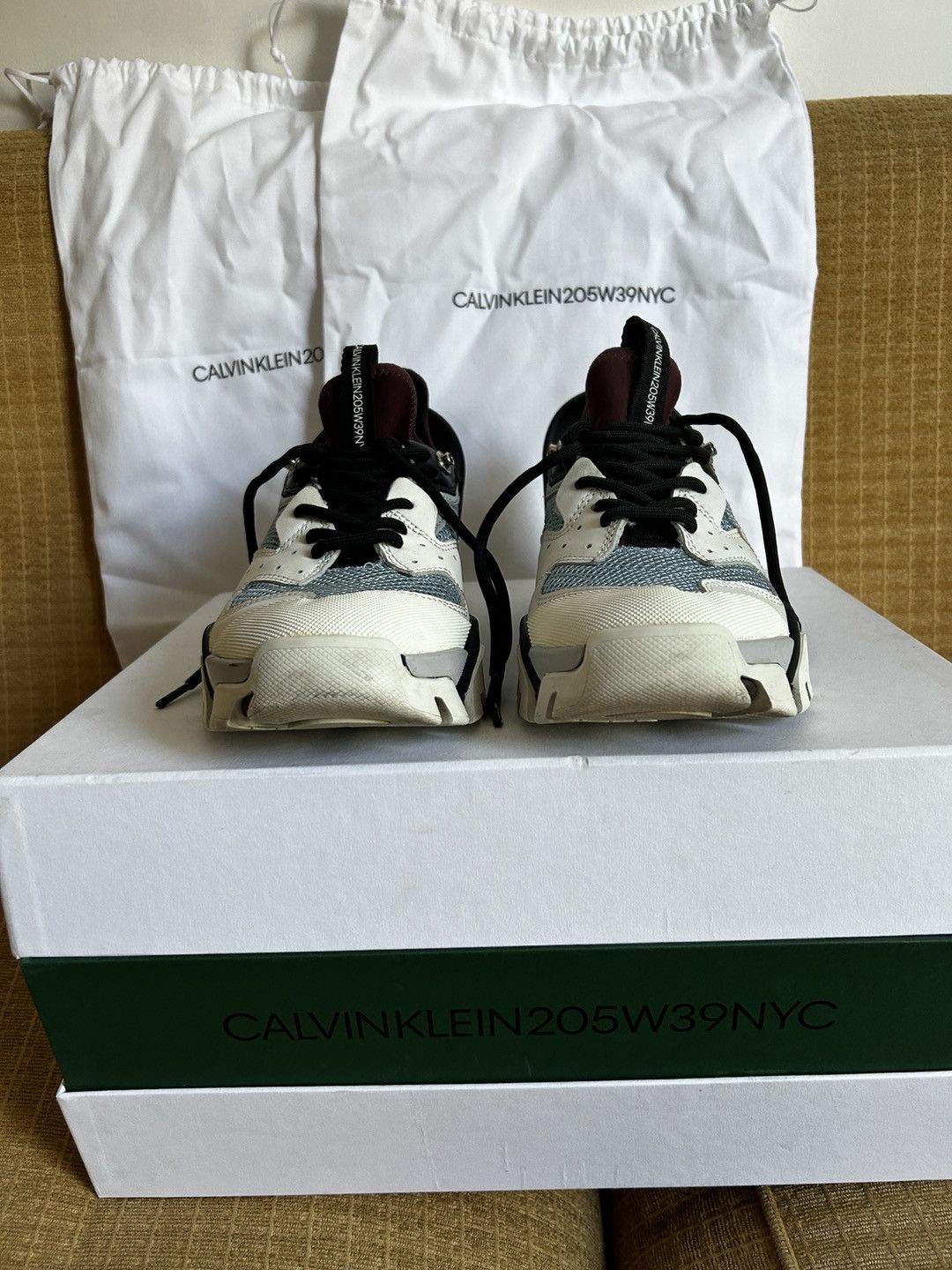 Calvin Klein 205W39NYC Calvin Klein 205W39NYC Carla 10 Sneakers White Blue Size US 7 / EU 40 - 5 Thumbnail