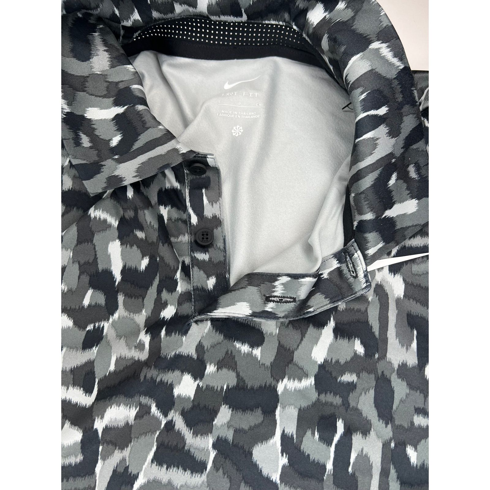 Nike Nike Dri-Fit Tour Confetti Print Golf Polo Black Gray Size US S / EU 44-46 / 1 - 3 Thumbnail