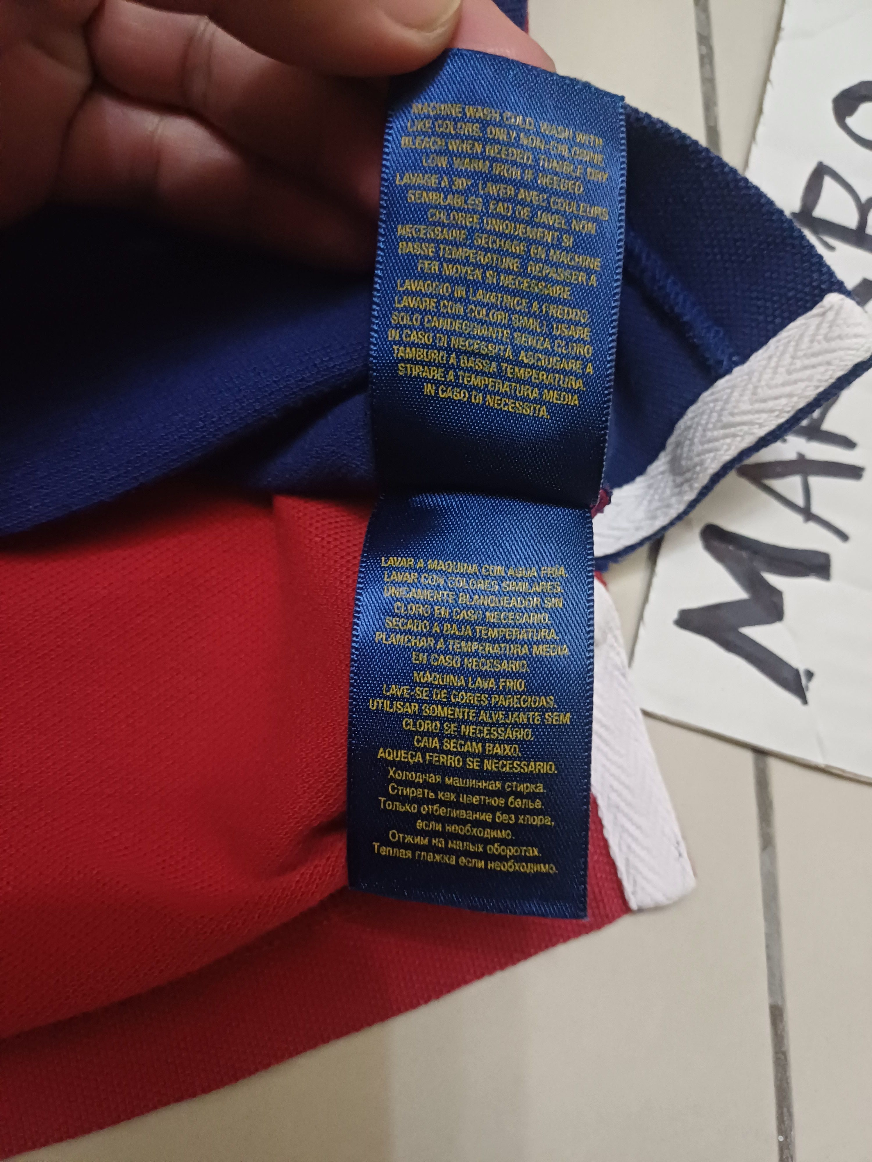 Designer × Polo Ralph Lauren × Rugby Ralph Lauren Nice block colour polo no. 3 rugby design 🔥🔥🔥 Size US S / EU 44-46 / 1 - 14 Thumbnail