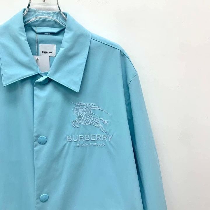 Burberry Burberry Blue Equestrian Embroidered Jacket Size US M / EU 48-50 / 2 - 3 Thumbnail