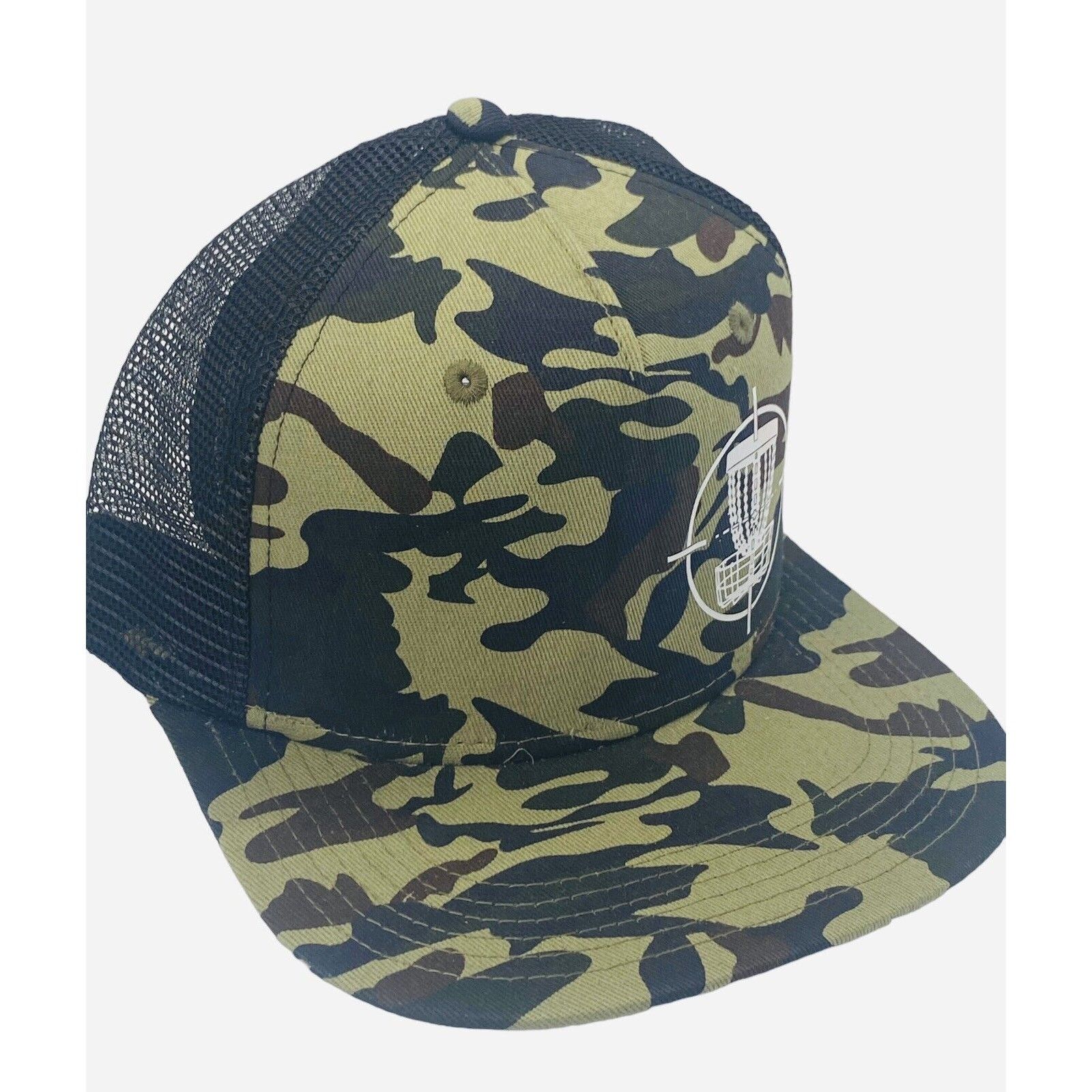 The Unbranded Brand Disc Golf TARGET BASKET CAMO Hat Trucker Cap Snap Back Size ONE SIZE - 5 Thumbnail