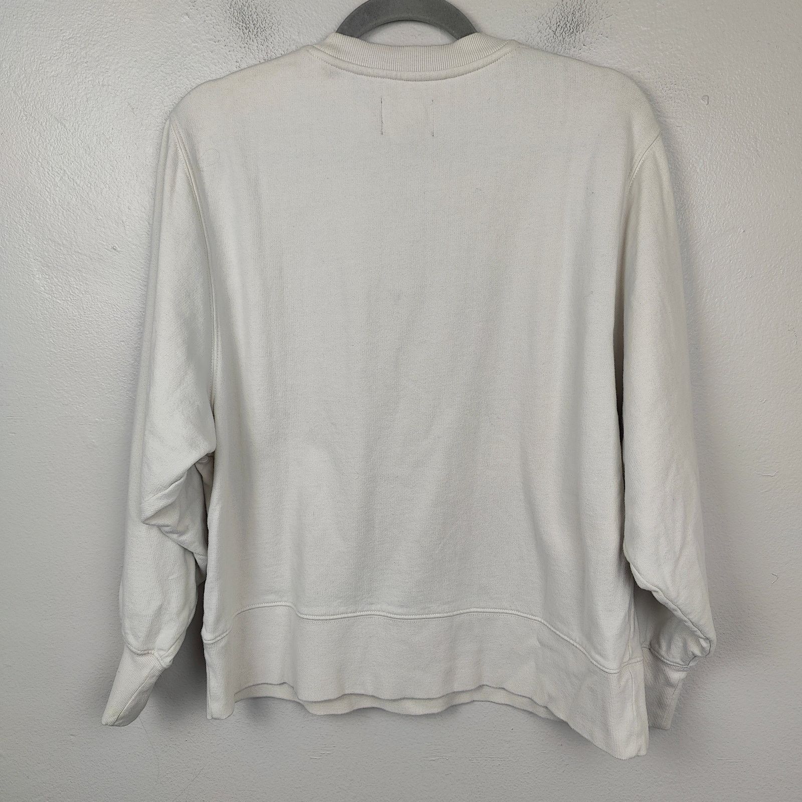 Other Ayr Sweatshirt Womens Small Off-White Fleece Pullover Size S / US 4 / IT 40 - 5 Thumbnail