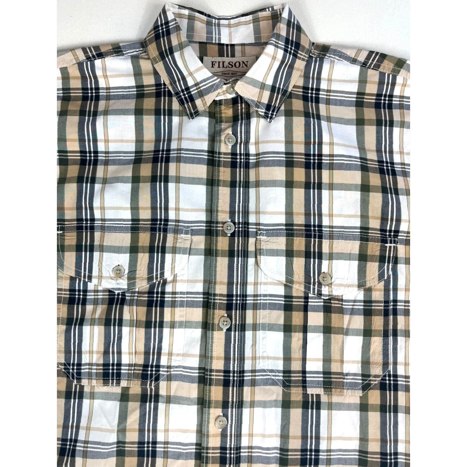 Filson Filson Men’s Feather Cloth Shirt Plaid Sz S Size US S / EU 44-46 / 1 - 3 Thumbnail