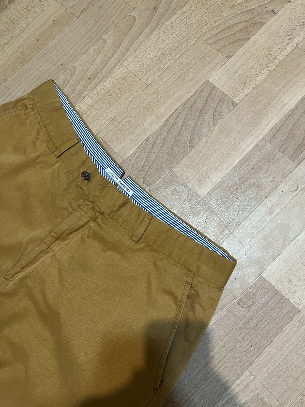 Luciano Barbera Luciano Barbera Cashmere Cotton Loose Fit Chino Pants Size US 36 / EU 52 - 3 Thumbnail