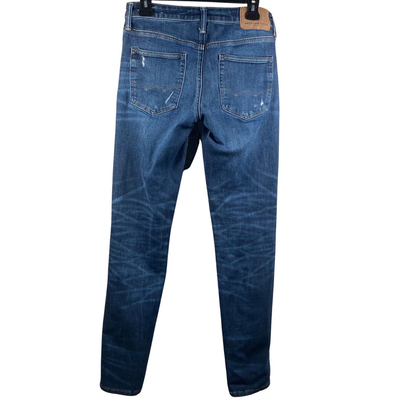 American Eagle Outfitters American Eagle Jeans Men 29x31 Athletic Skinny Distressed Size US 28 / EU 44 - 2 Thumbnail