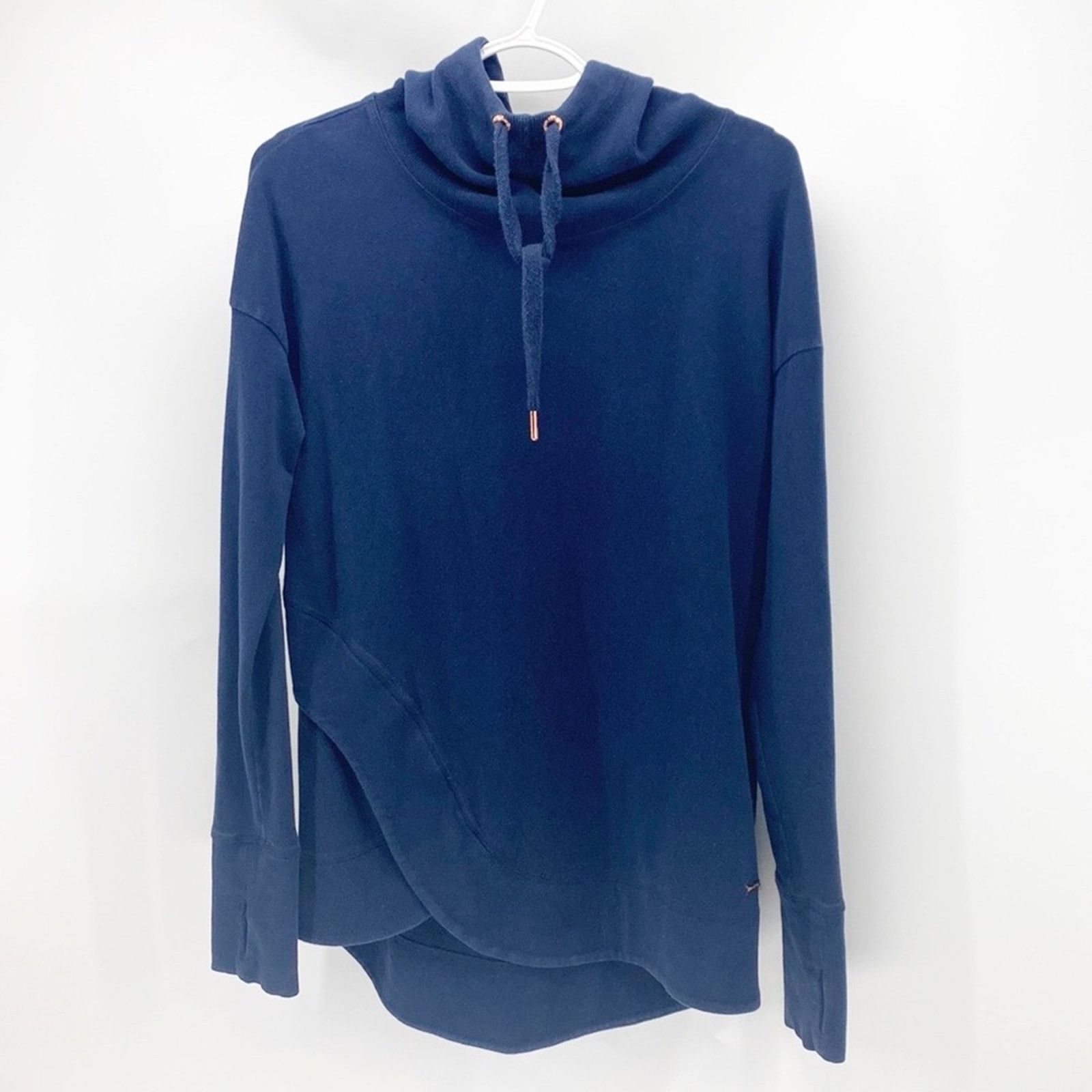 Sweaty Betty Sweaty Betty Navy Blue Escape Luxe Italian Fleece Hoodie Size S / US 4 / IT 40 - 2 Thumbnail