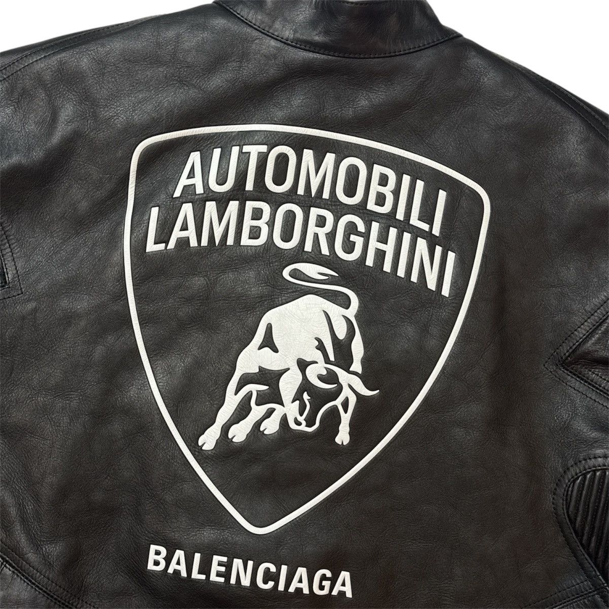 Balenciaga × Lamborghini LEATHER RACER JACKET Size US XL / EU 56 / 4 - 8 Thumbnail