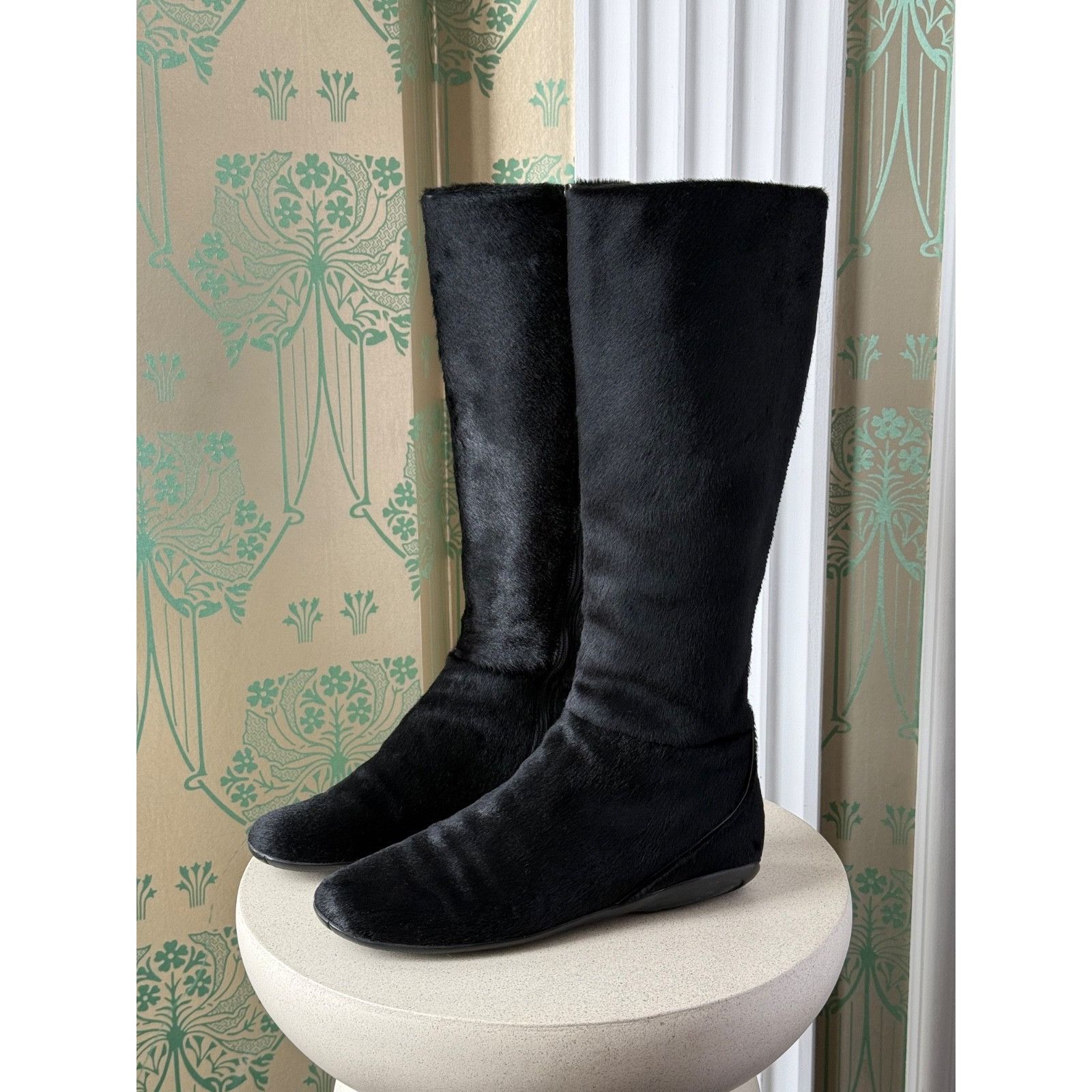 Prada Vintage Prada Pony Style Calfskin Riding Boots 36 / 6 Size US 6 / IT 36 - 1 Thumbnail