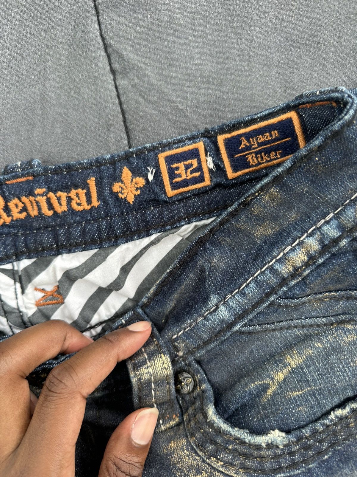 Rock Revival Rock Revival Biker Jeans Size US 32 / EU 48 - 3 Thumbnail
