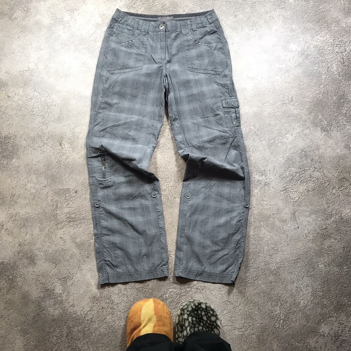 Vintage Y2K Baggy Cargo Pants Distressed Thrashed Skate Grunge 30 Size 30" / US 8 / IT 44 - 2 Thumbnail