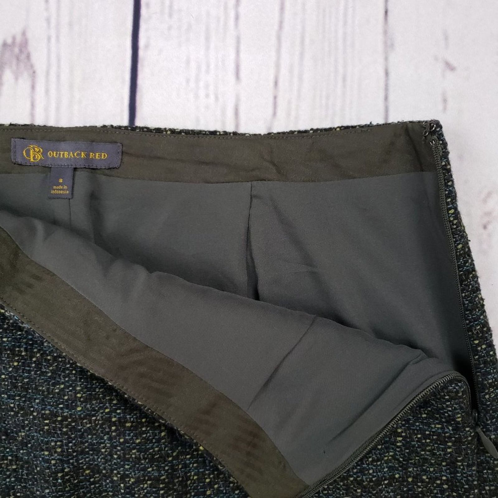 Other Outback Red Solid Black Mini Pencil Straight Skirt Size 8 Size 30" / US 8 / IT 44 - 4 Thumbnail