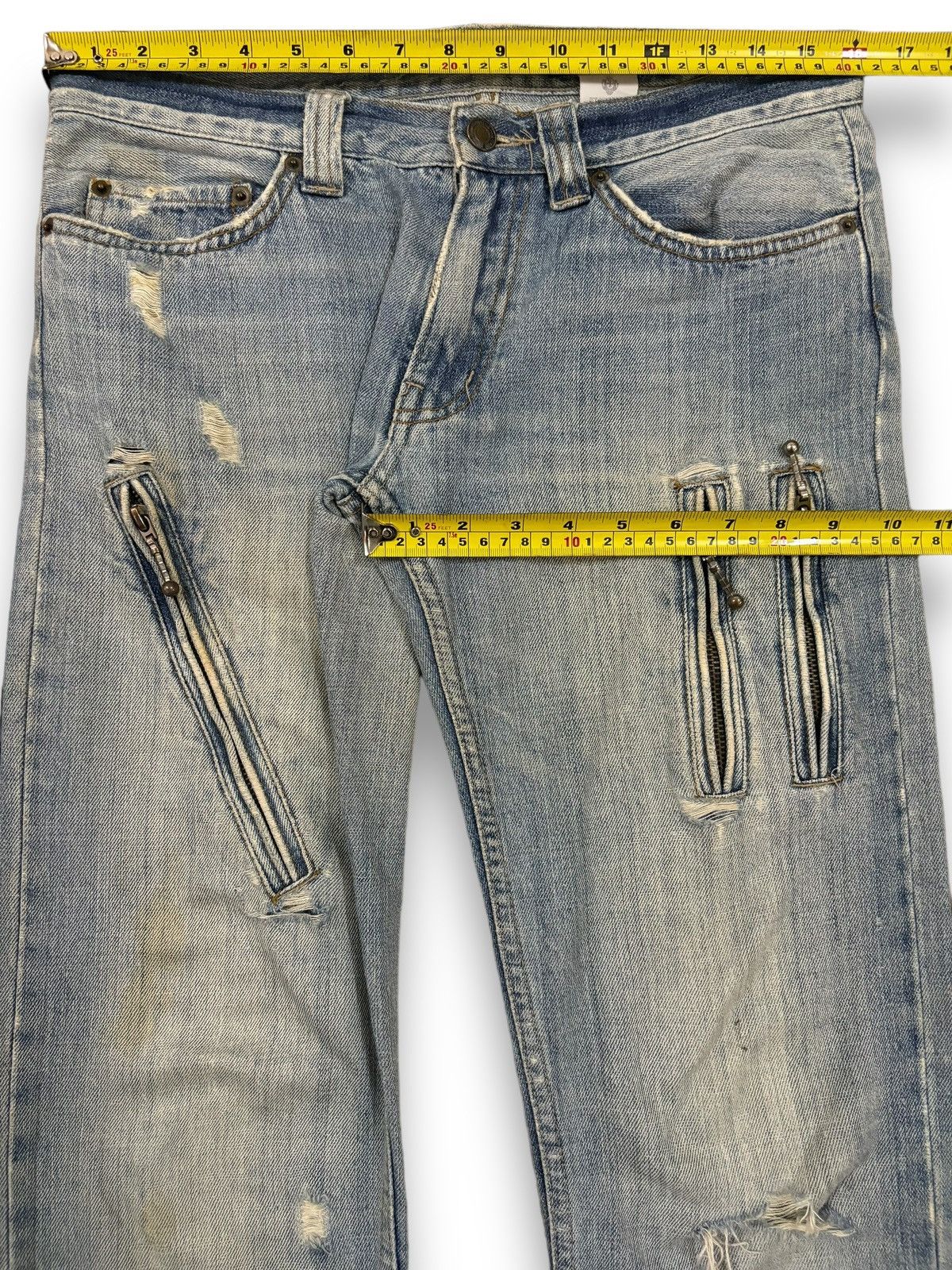 KMRii Vintage Kiliwatch Mud Wash Distressed Punk Grunge Jeans Size US 32 / EU 48 - 17 Thumbnail