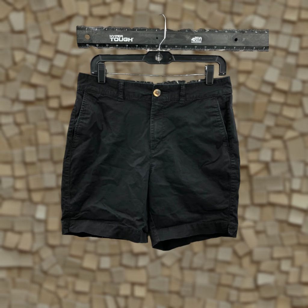Old Navy Old Navy Womens Shorts Chino Dark Wash Black Size 6 Mid Rise Casual 5-Pocket Everyday Stretch, Regular, Flat Front, Cotton Knit? Size 28" / US 6 / IT 42 - 1 Thumbnail