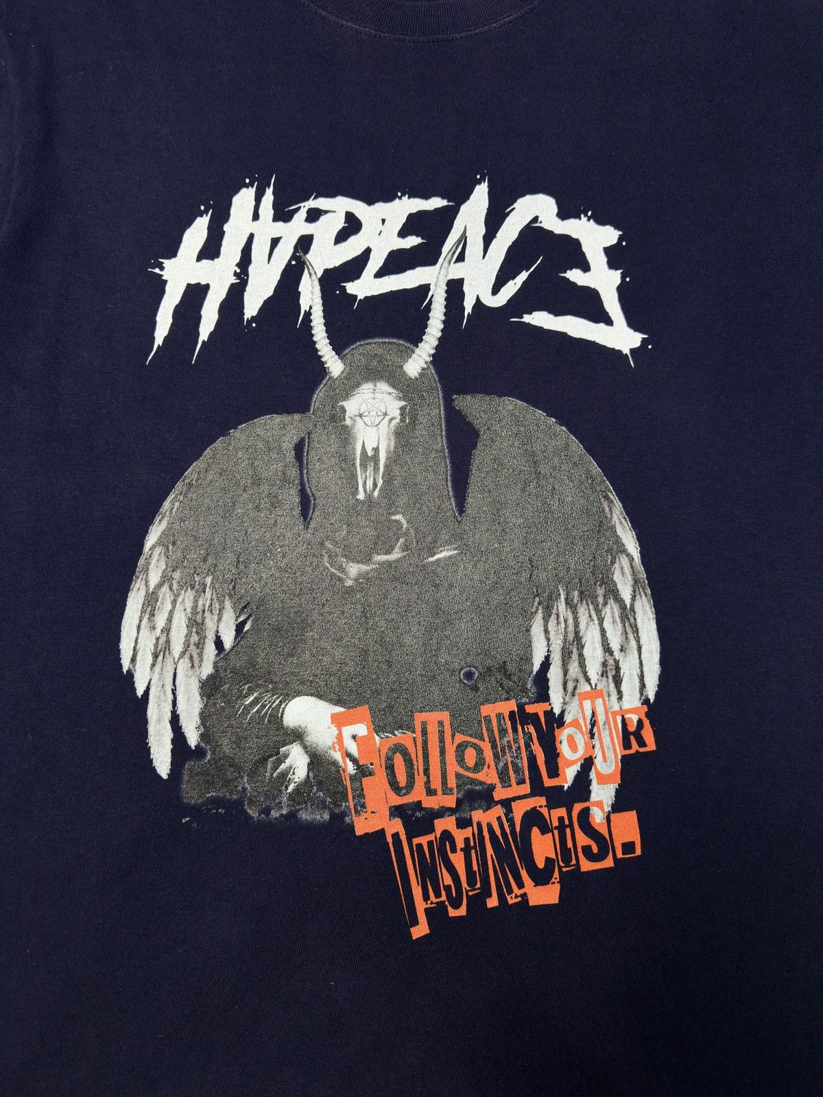 Japanese Brand Happy Peace Follow The Instincts Metal Design Size US L / EU 52-54 / 3 - 5 Thumbnail