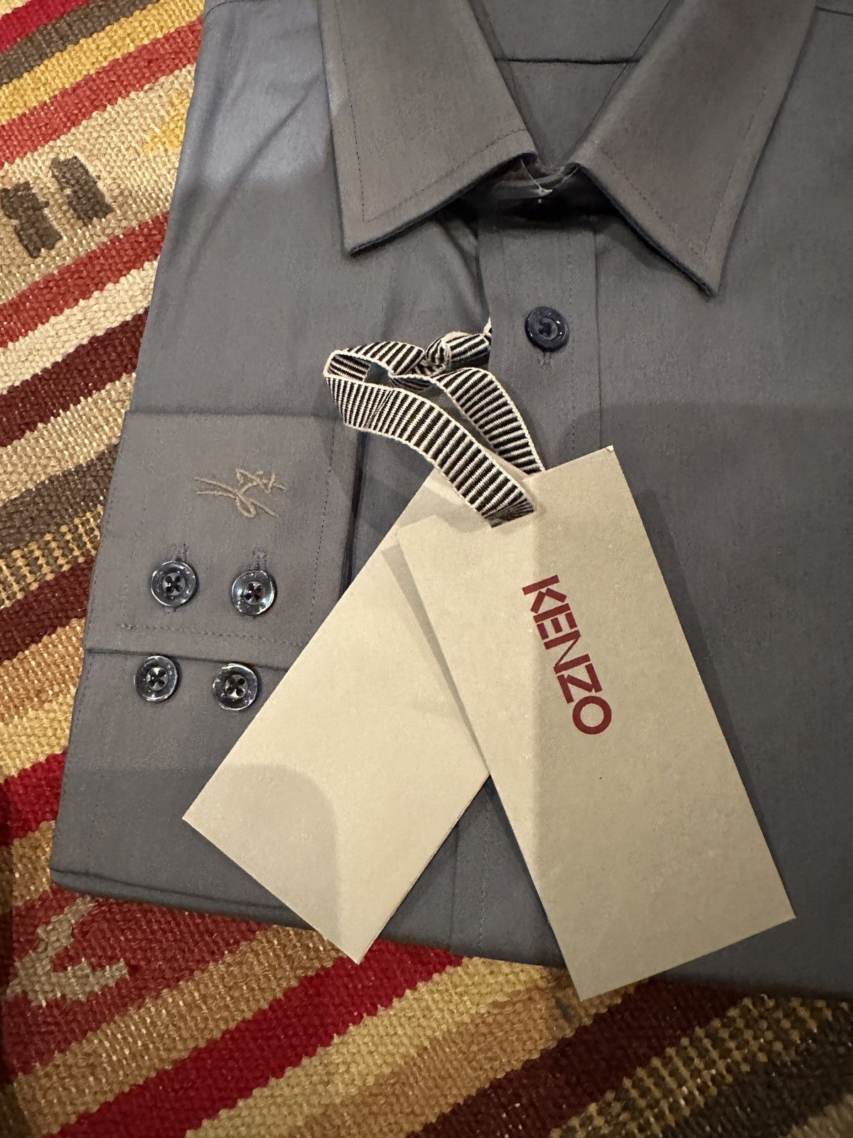 Kenzo Kenzo Shirt Buttons Size US L / EU 52-54 / 3 - 5 Thumbnail