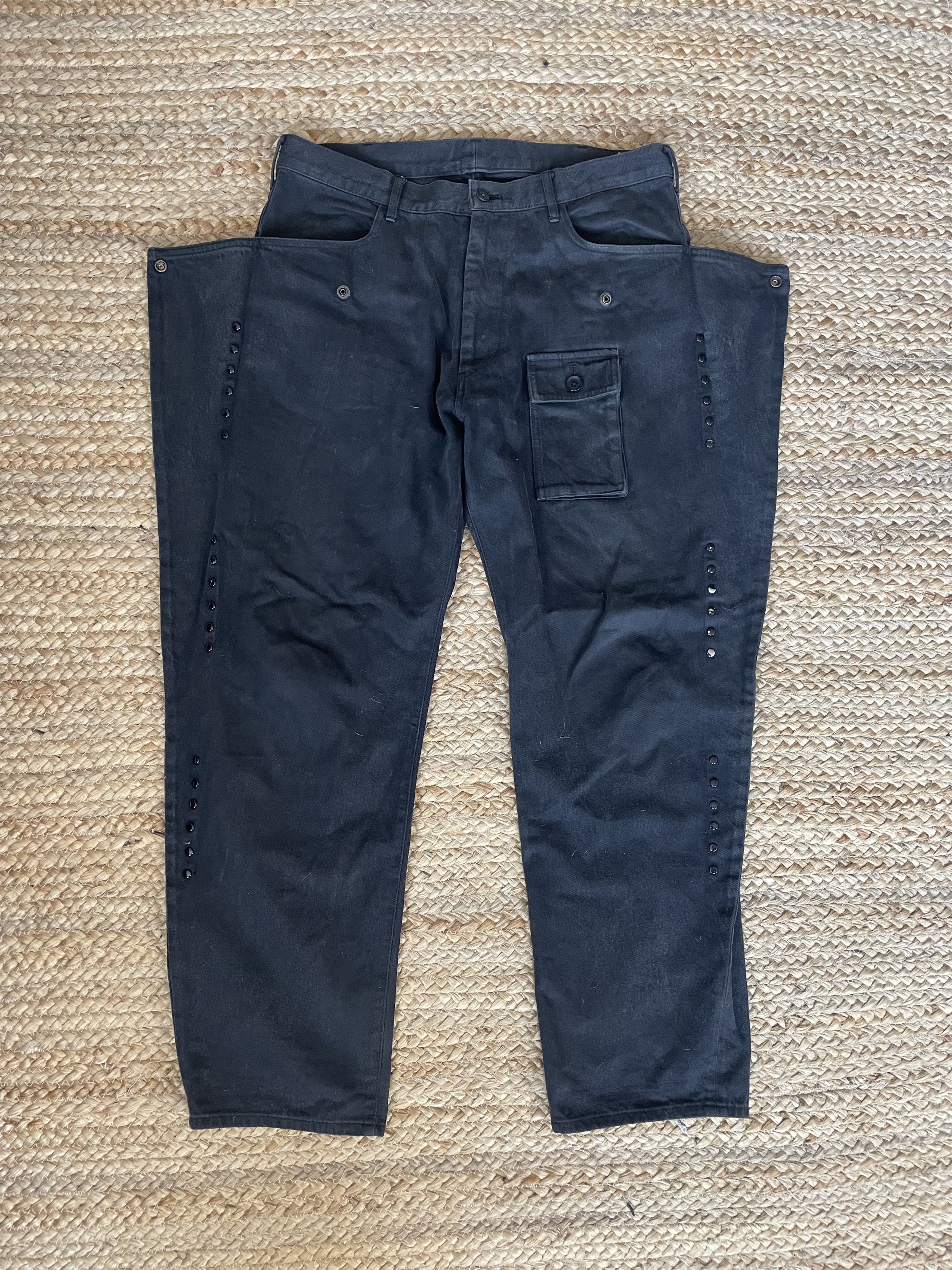 Yohji Yamamoto AW06 Studded Transformer Denim Size US 34 / EU 50 - 2 Thumbnail