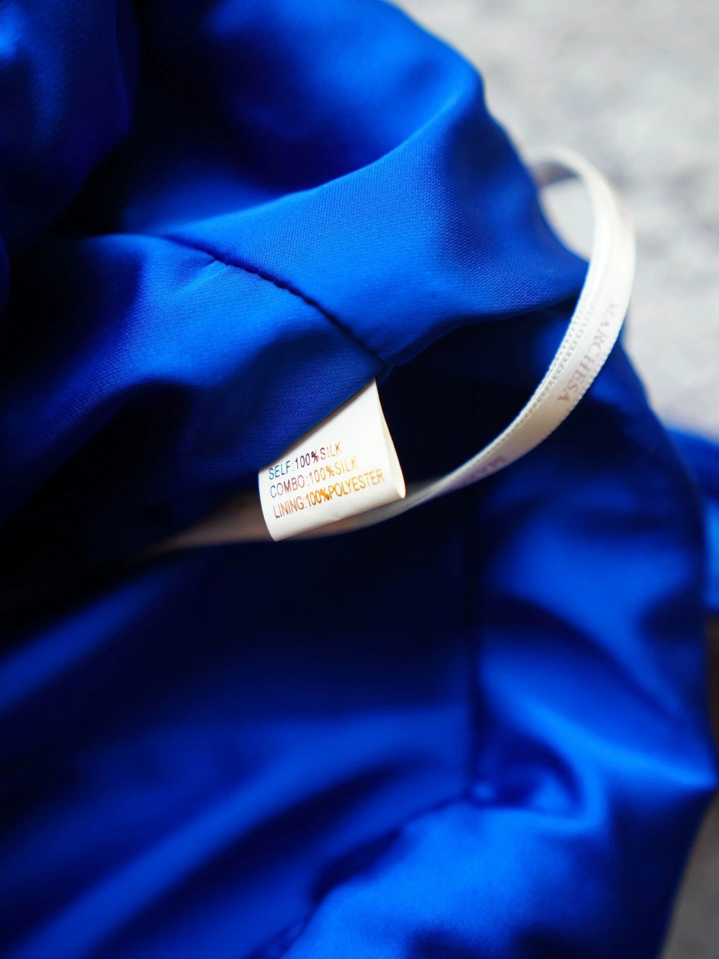 Other Marchesa Notte Royal Blue Silk Halter Neck Mini Dress Size S / US 4 / IT 40 - 6 Thumbnail