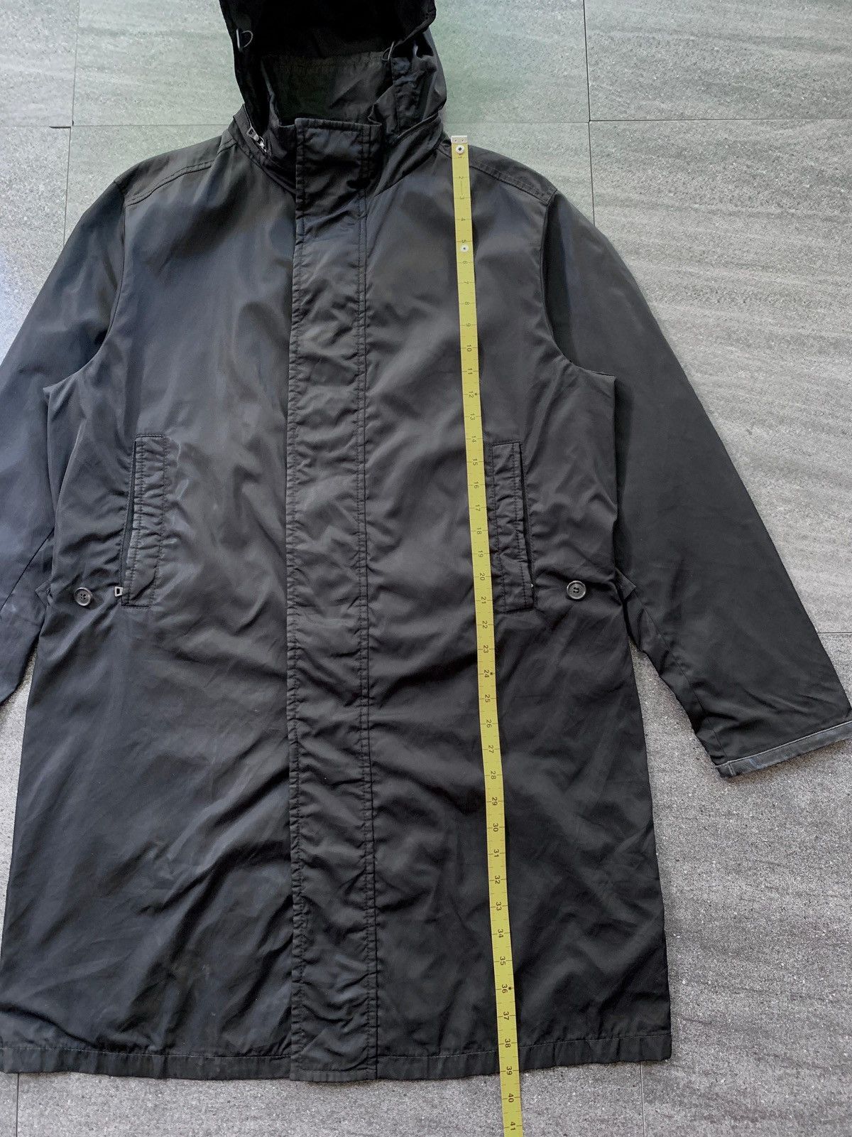 Prada FREE TAX! 2000s Convertible Nylon Long Coat Jacket Size US L / EU 52-54 / 3 - 23 Thumbnail