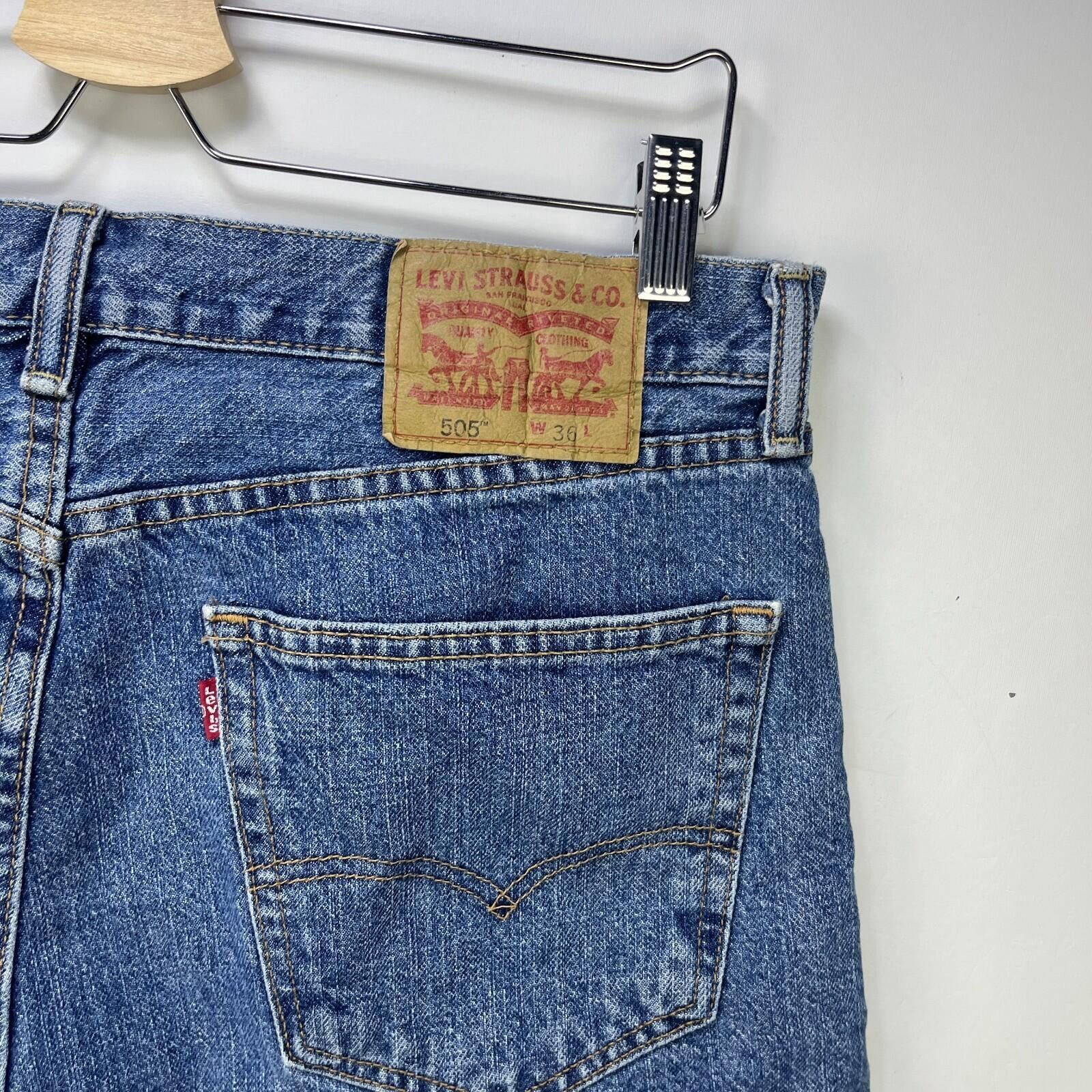 Levi's Vintage Levi's 505 Regular Fit Denim Jean Shorts W36 Jorts Size US 36 / EU 52 - 2 Thumbnail