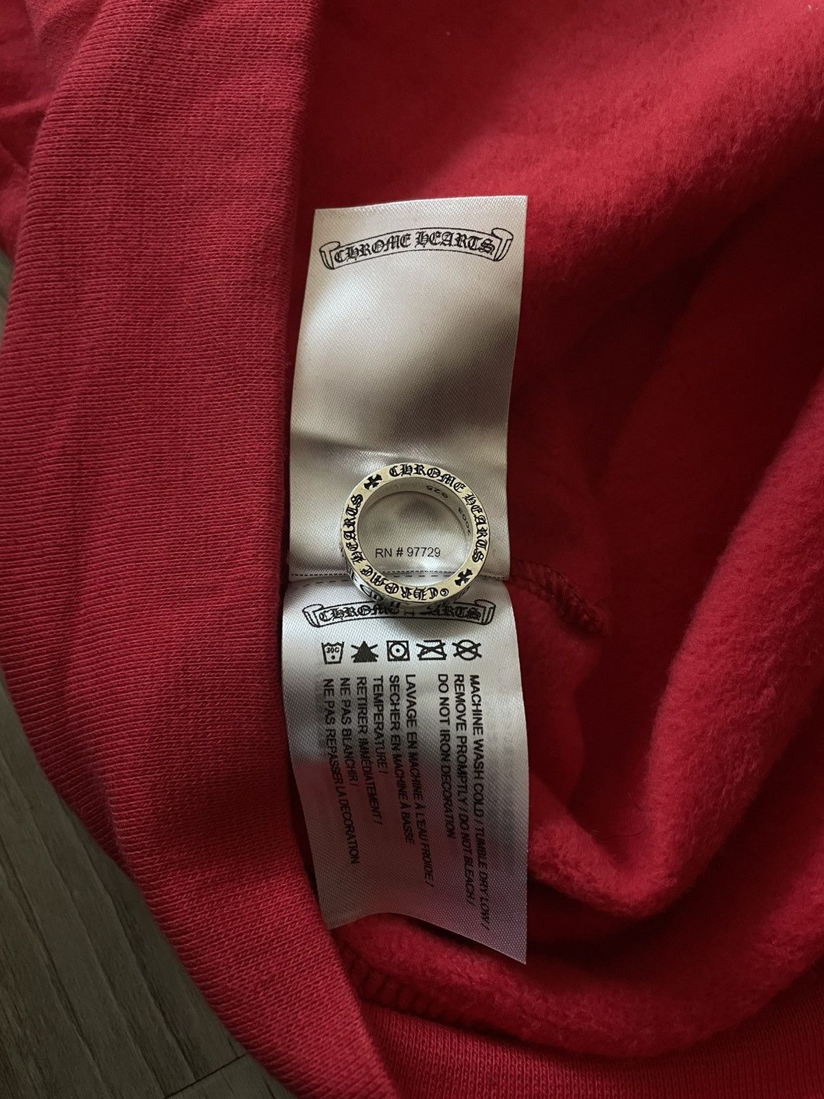 Chrome Hearts Chrome Hearts Red Hoodie Size US S / EU 44-46 / 1 - 9 Thumbnail