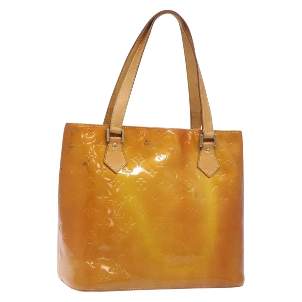 Louis Vuitton LOUIS VUITTON Monogram Vernis Houston Hand Bag Beige M91004 Size ONE SIZE - 1 Thumbnail