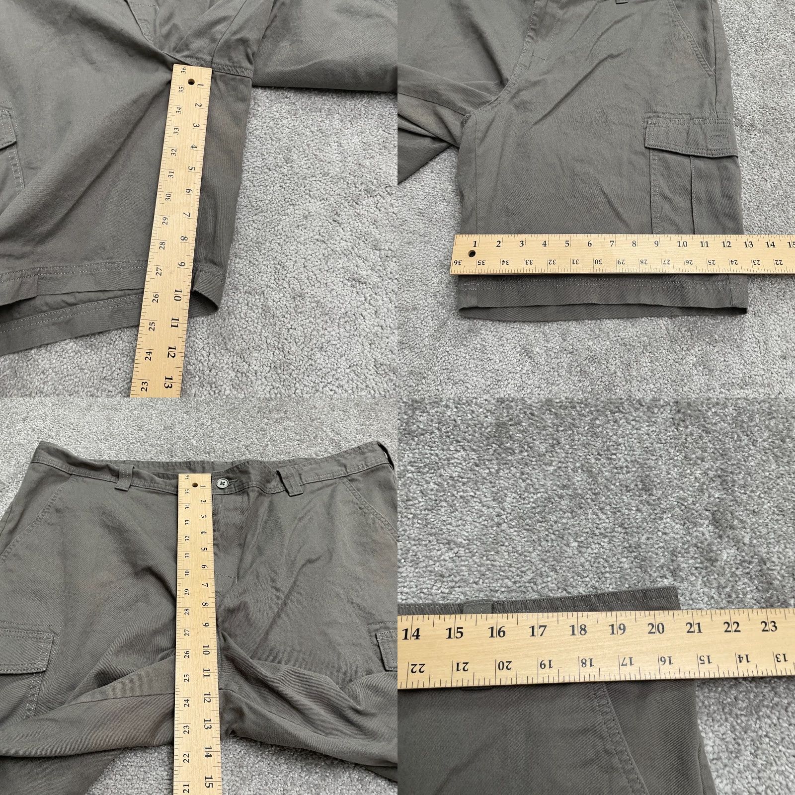 Vintage Columbia Cargo Shorts Mens 40x10 Brown Cotton 100% Casual Outdoor Pockets Swim? (Oops) Size US 40 / EU 56 - 8 Thumbnail