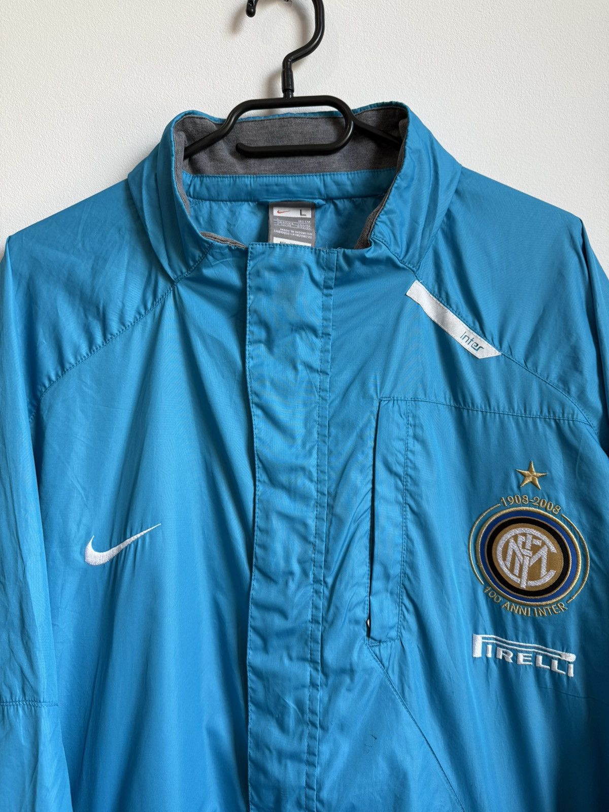 Nike Vintage Nike x Inter Milan 100 Years Jacket (1908–2008) L Size US L / EU 52-54 / 3 - 3 Thumbnail