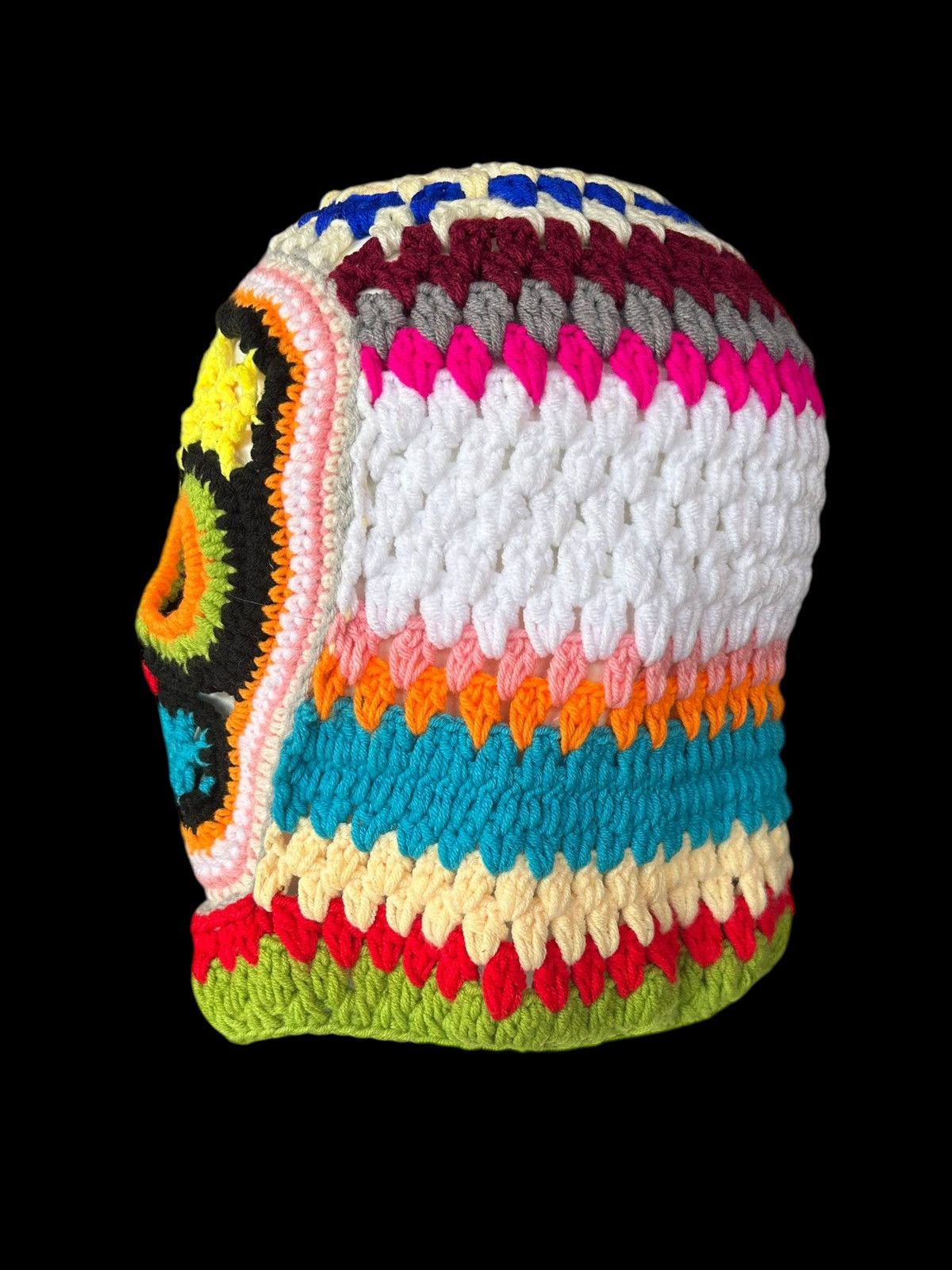 Japanese Brand × Kapital × Vintage Balaclava Masked Crochet Knitted Handmade Rare ☠️☠️ Size ONE SIZE - 5 Thumbnail
