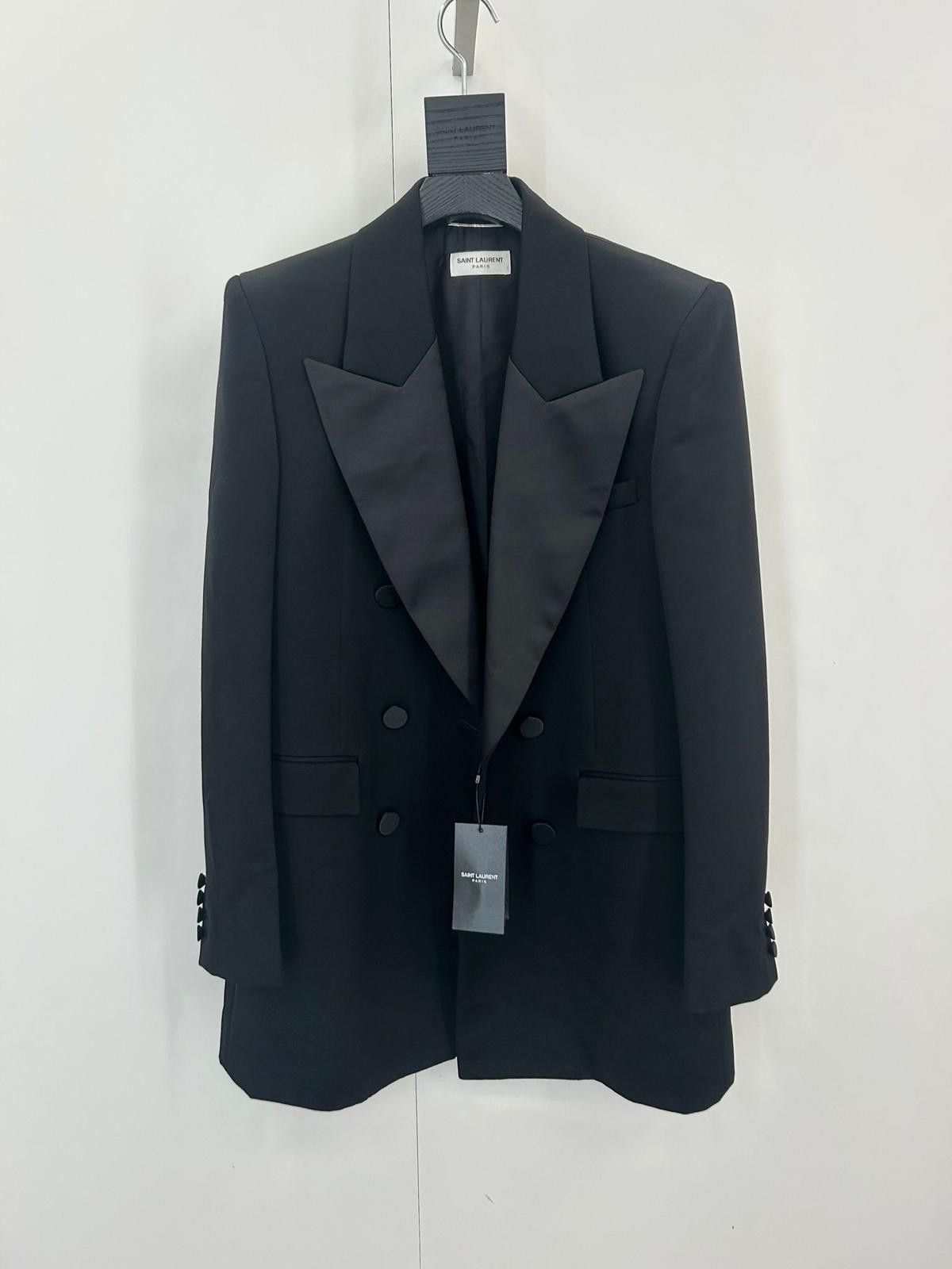 Saint Laurent Paris Double breasted trench coat made with recycled polyester Size 48R - 1 Thumbnail