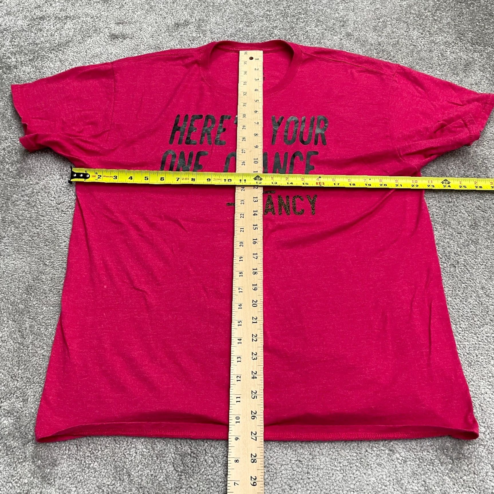 Fruit Of The Loom Fruit of the Loom T-Shirt Womens Large Red Graphic Print Casual Style Modern Lyrics Size L / US 10 / IT 46 - 7 Thumbnail