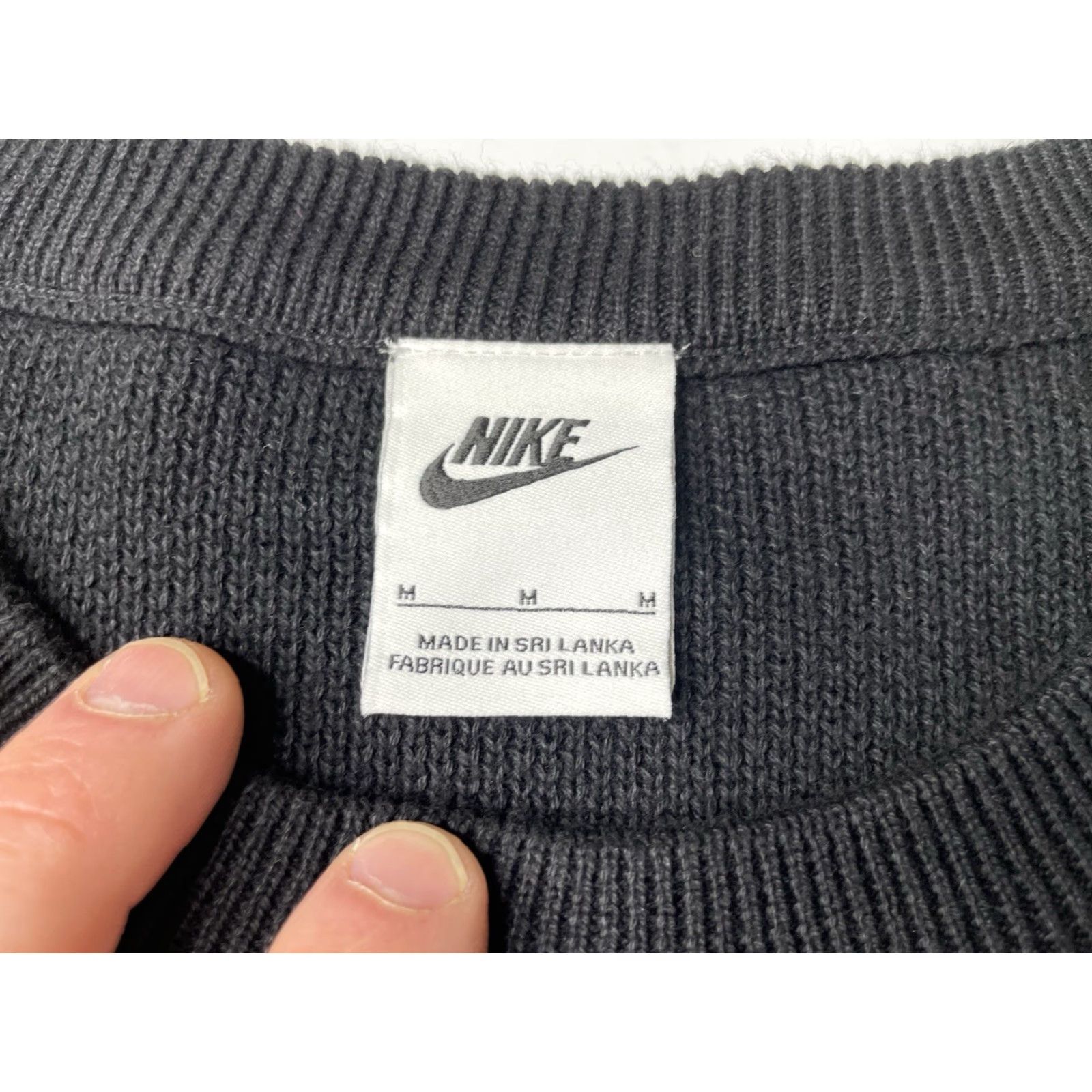 Nike Nike Club Knit Crew Neck Pullover Hoodie Sweatshirt Black Mens M Size US M / EU 48-50 / 2 - 3 Thumbnail