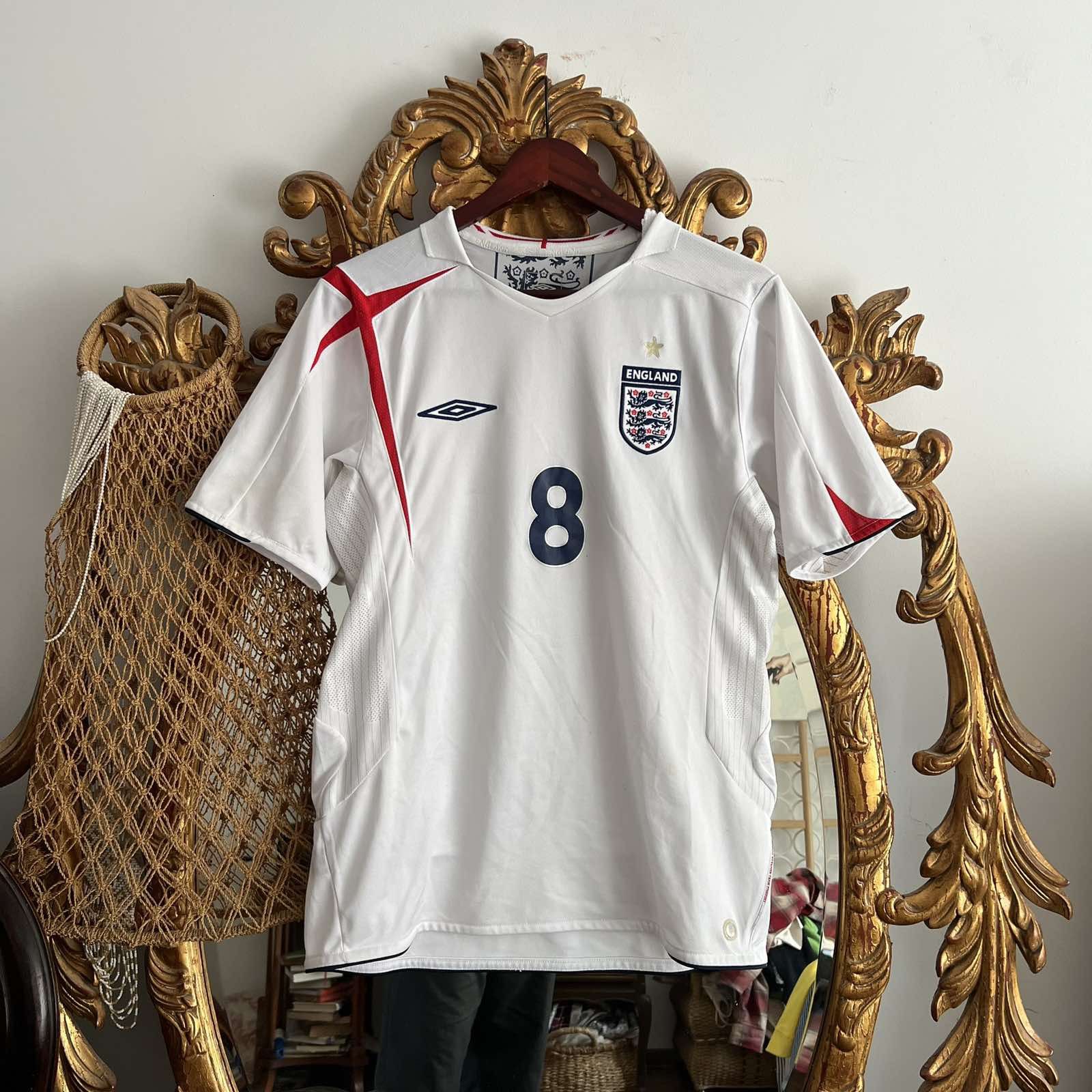 Vintage Vintage Umbro England Soccer Football #8 Lampard Shirt Size US M / EU 48-50 / 2 - 1 Thumbnail