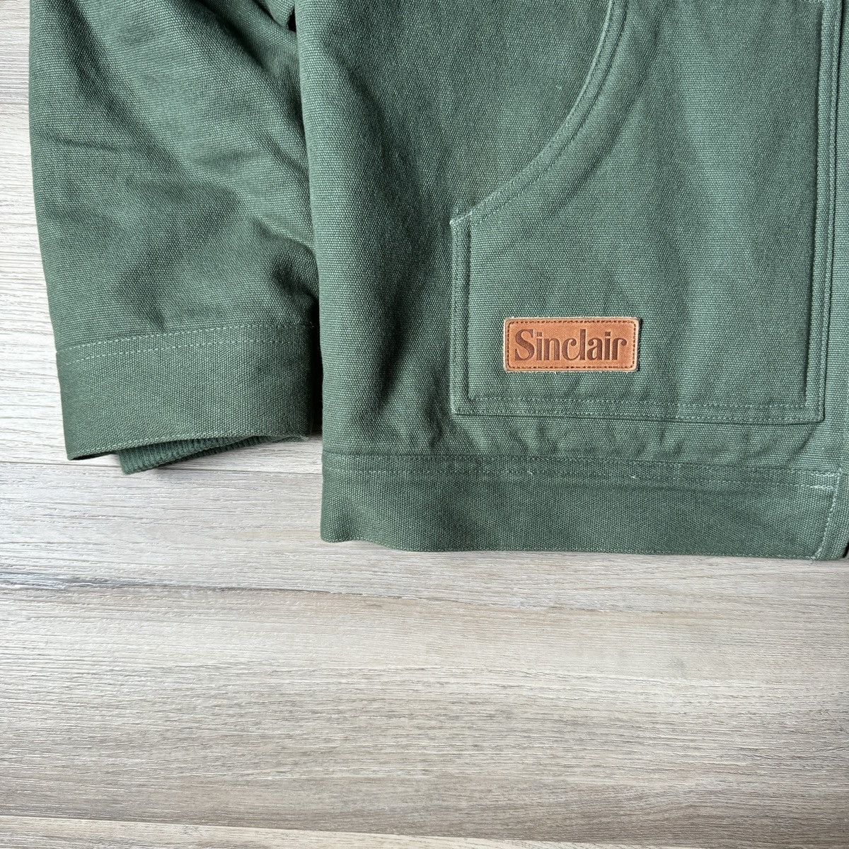 Sinclair Global SINCLAIR COLLAR CANVAS WORK JACKET - OLIVE MSRP: $180 Size US S / EU 44-46 / 1 - 5 Thumbnail