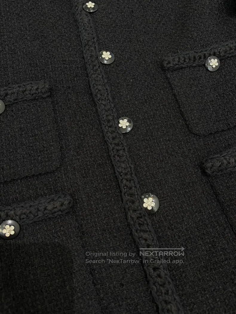 Chanel Chanel Black tweed four-pocket jacket Size S / US 4 / IT 40 - 3 Thumbnail