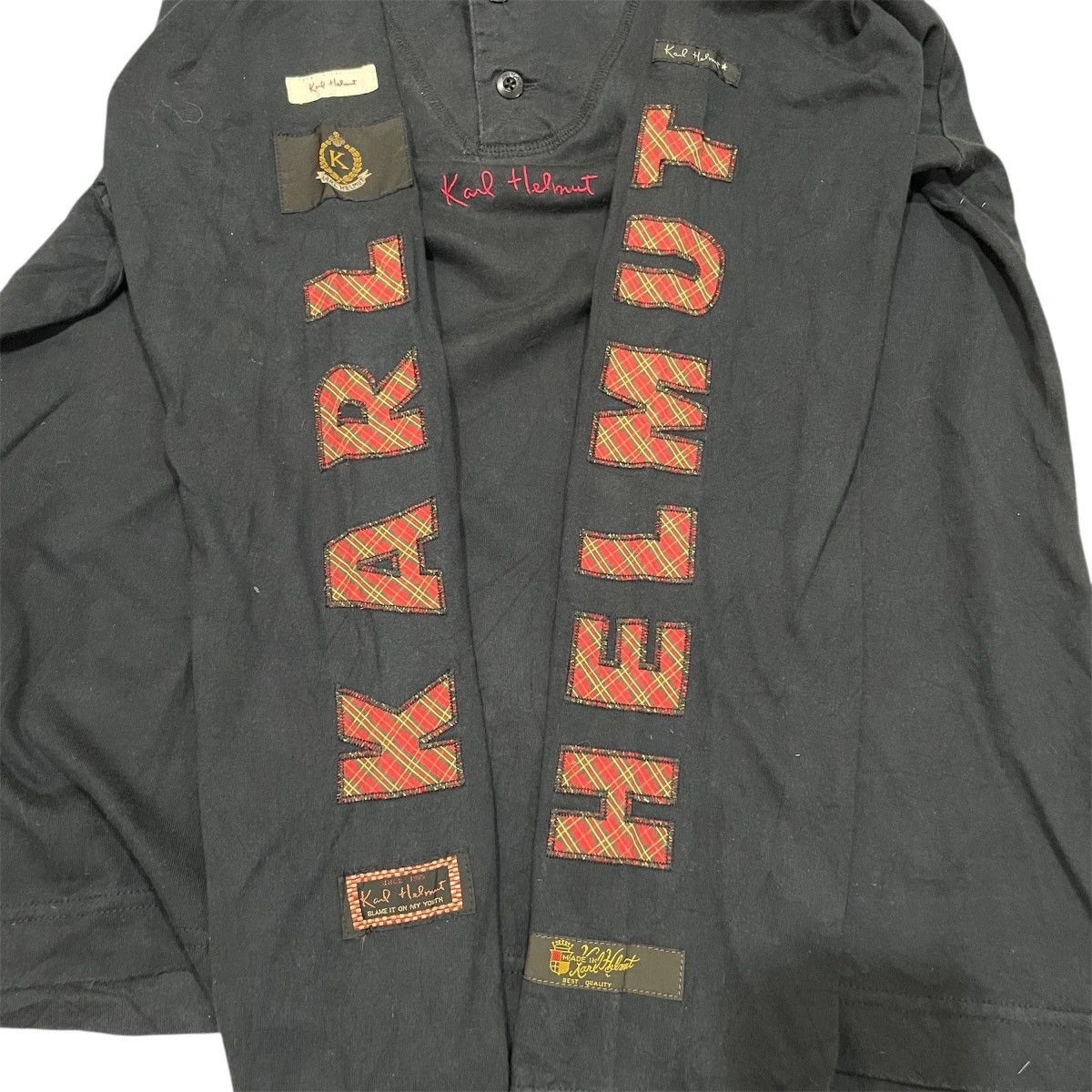 Karl Helmut Vintage Karl Helmut Pink House Embroidered Hoodie Shirt Size US M / EU 48-50 / 2 - 6 Thumbnail