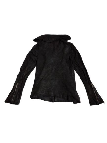 Vera Pelle Vera Pelle Asymmetrical Leather Jacket Size XXS / US 00 / IT 34 - 2 Thumbnail