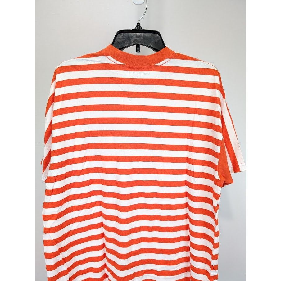 Martine Rose o1rshd1 Oversized Stripe Tee in Orange/White Size US M / EU 48-50 / 2 - 12 Thumbnail