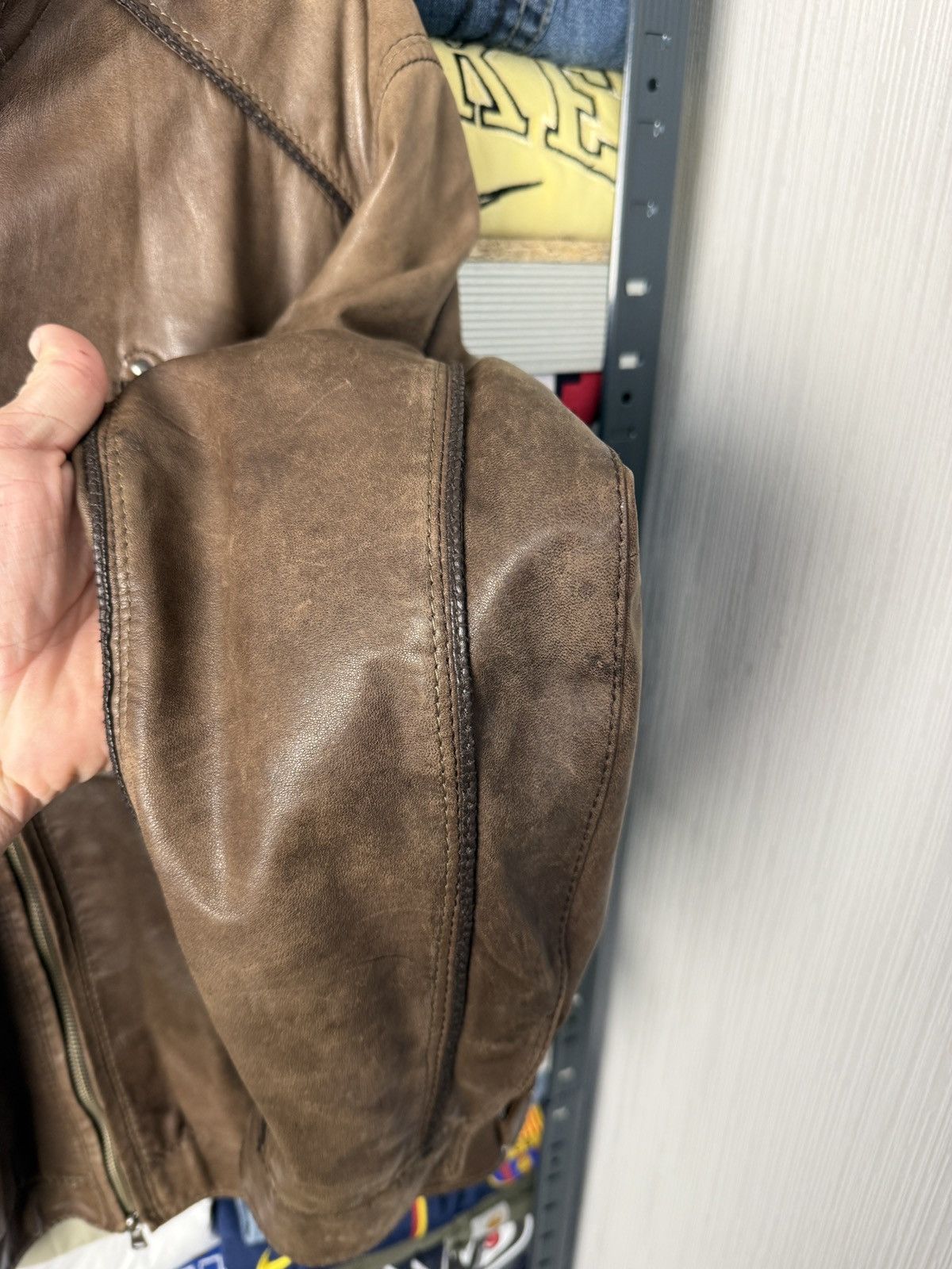 Gimo's Gimos Pelle Leather Bomber Jacket Japanese Style Size US L / EU 52-54 / 3 - 11 Thumbnail