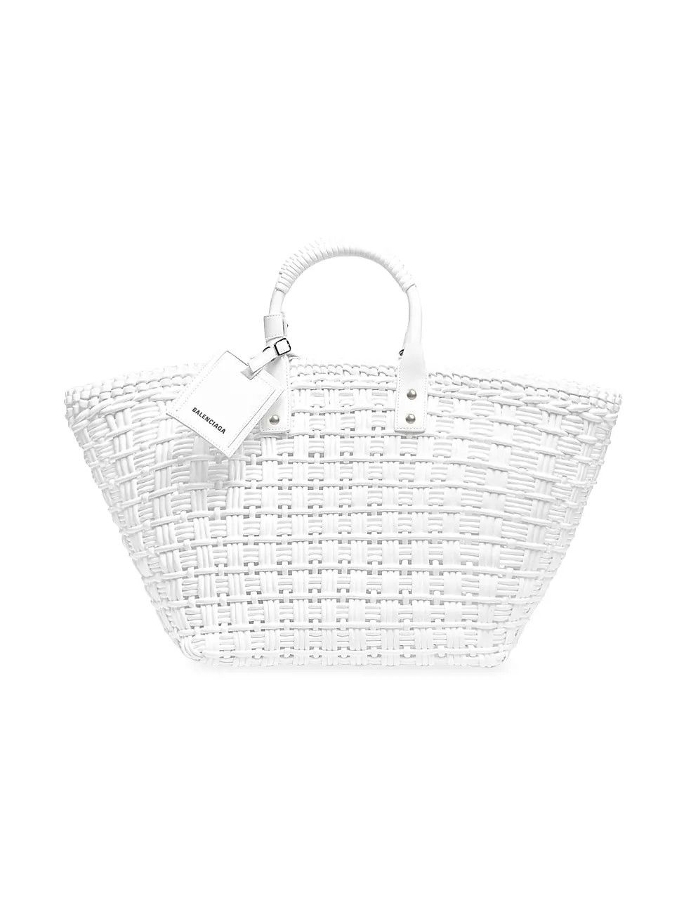 Balenciaga o1y0625 Size : OS / Basket Bag in White Size ONE SIZE - 1 Thumbnail