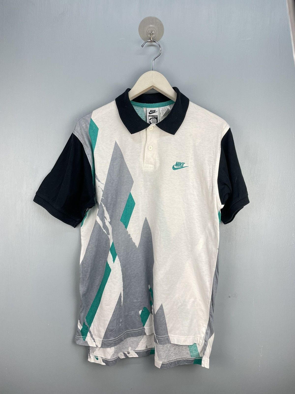 Nike Vintage 90s Nike Challenge court Andre Agassi tennis polo Size US S / EU 44-46 / 1 - 1 Thumbnail