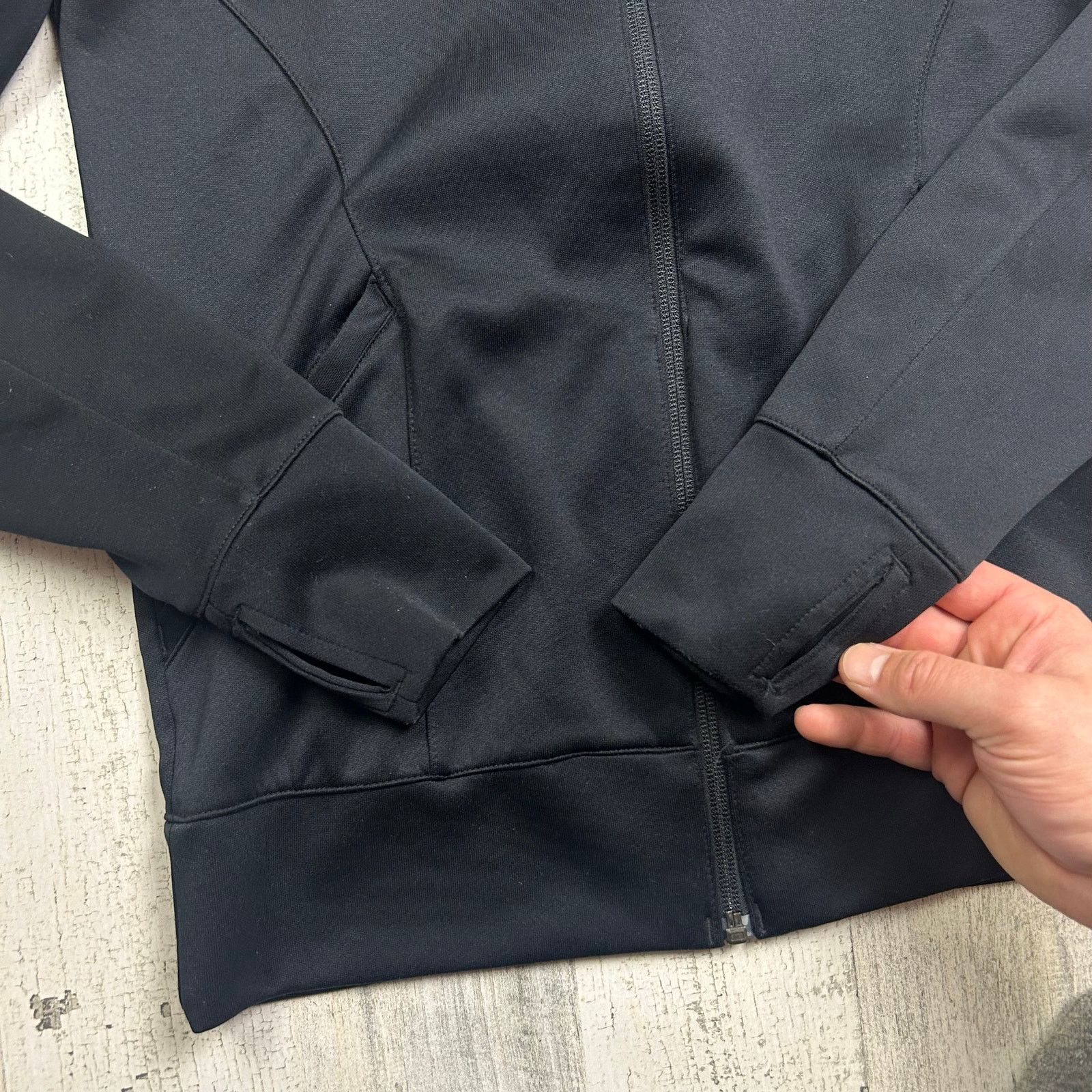 Nike Nike Dri-Fit Full Zip Black Athletic Women's Jacket Size S / US 4 / IT 40 - 5 Thumbnail