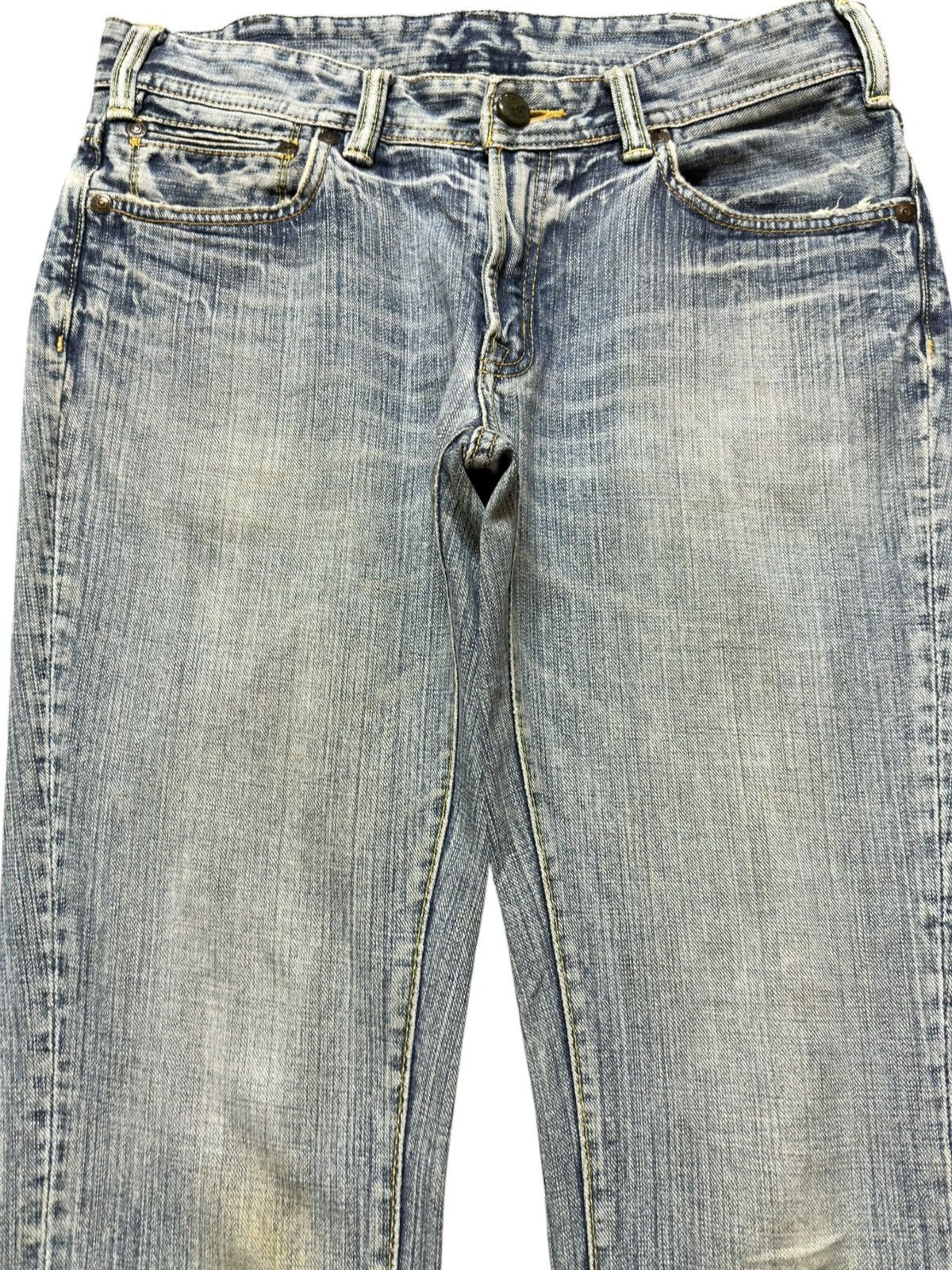 Big John Vintagw Big John Flare Faded Style Jeans Size US 33 - 2 Thumbnail