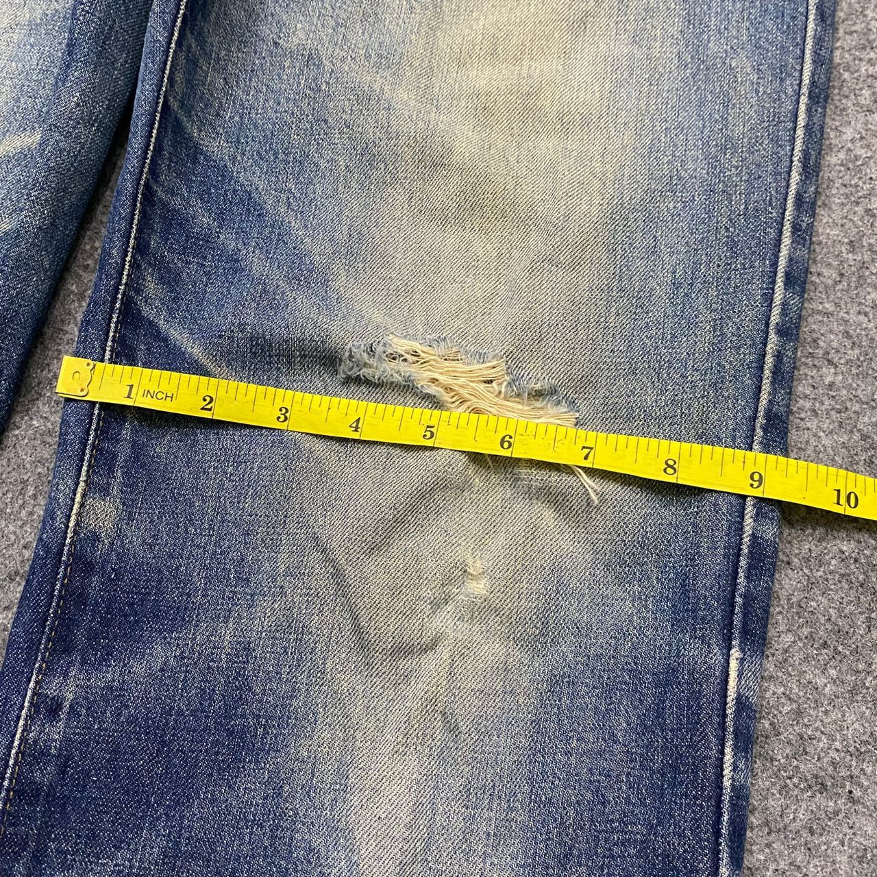 If Six Was Nine 💥Best Offer💥Vintage 90s Edwin Distressed Denim Size US 33 - 6 Thumbnail